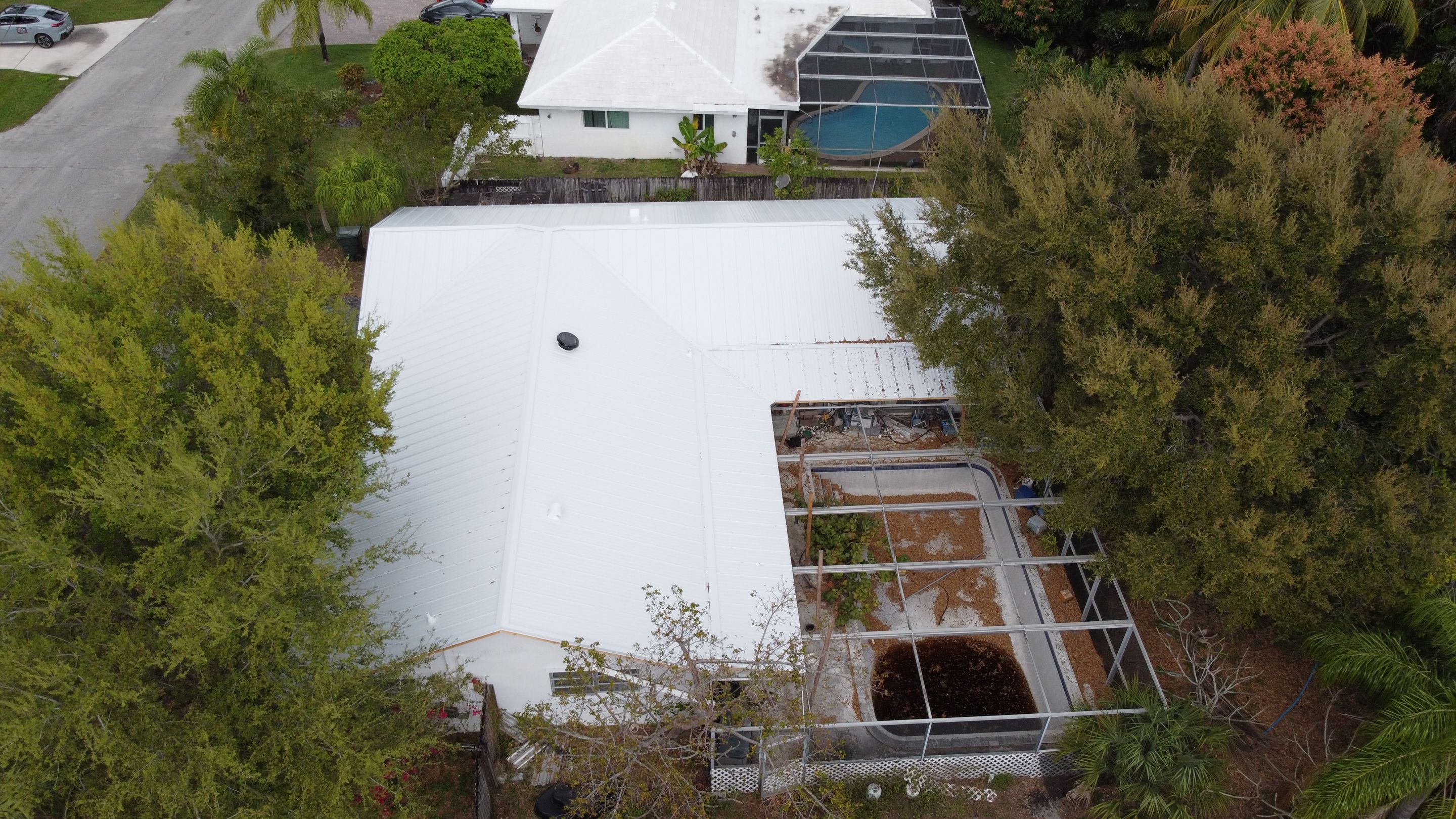 Residential Roofing Installation using 1" Nail strip metal roof by BLUES BROTHERS ROOFING
