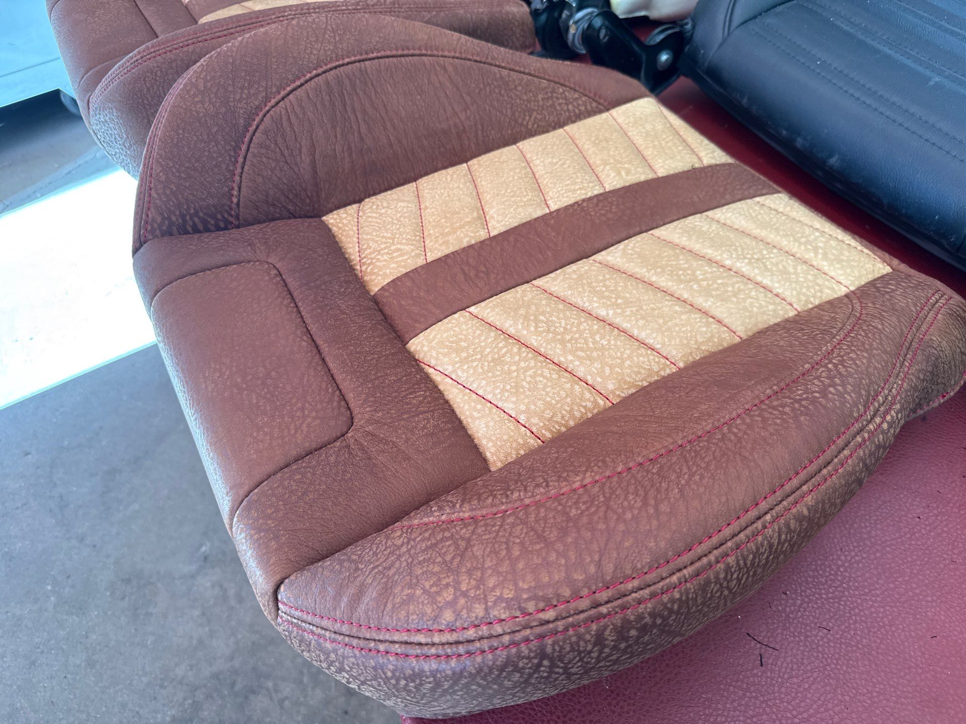 1963 Nova SS Custom Leather Interior  by Rocky Mountain Upholstery Co