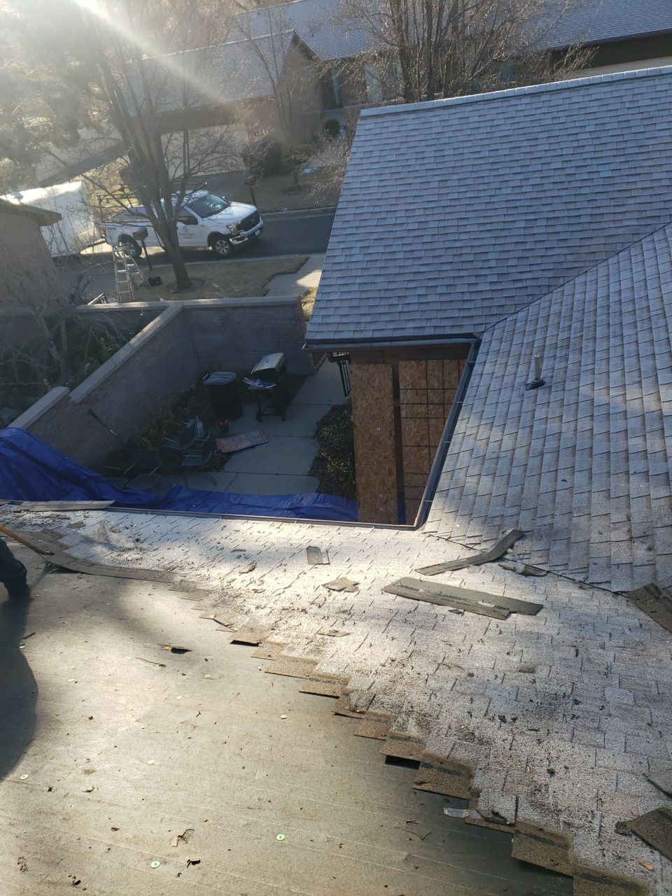 Storm Damaged Roof using GAF Timberline HDZ - Lifetime Shingle by The Roof Doctor