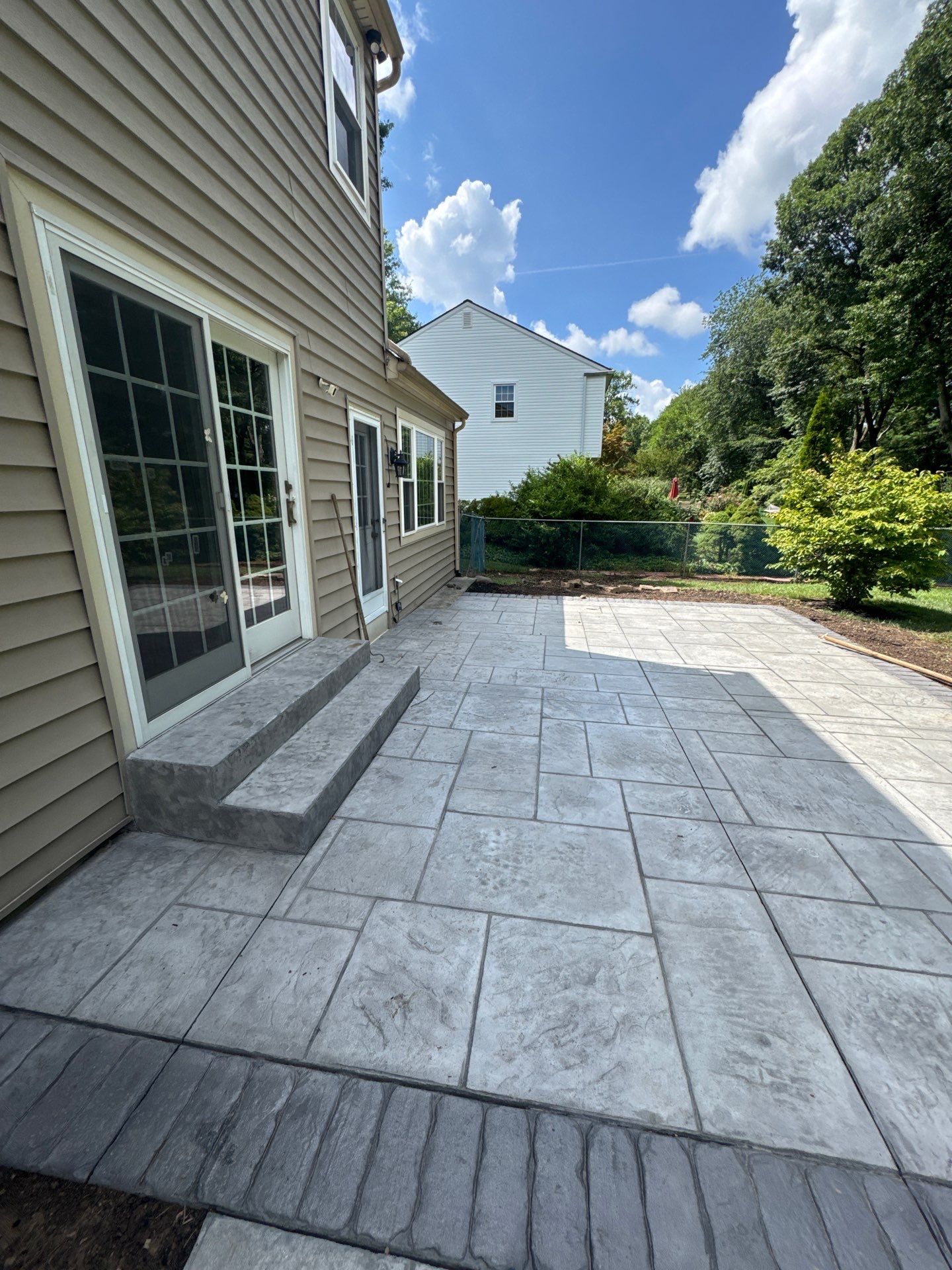 stamped concrete patio by Architectural Concrete Design
