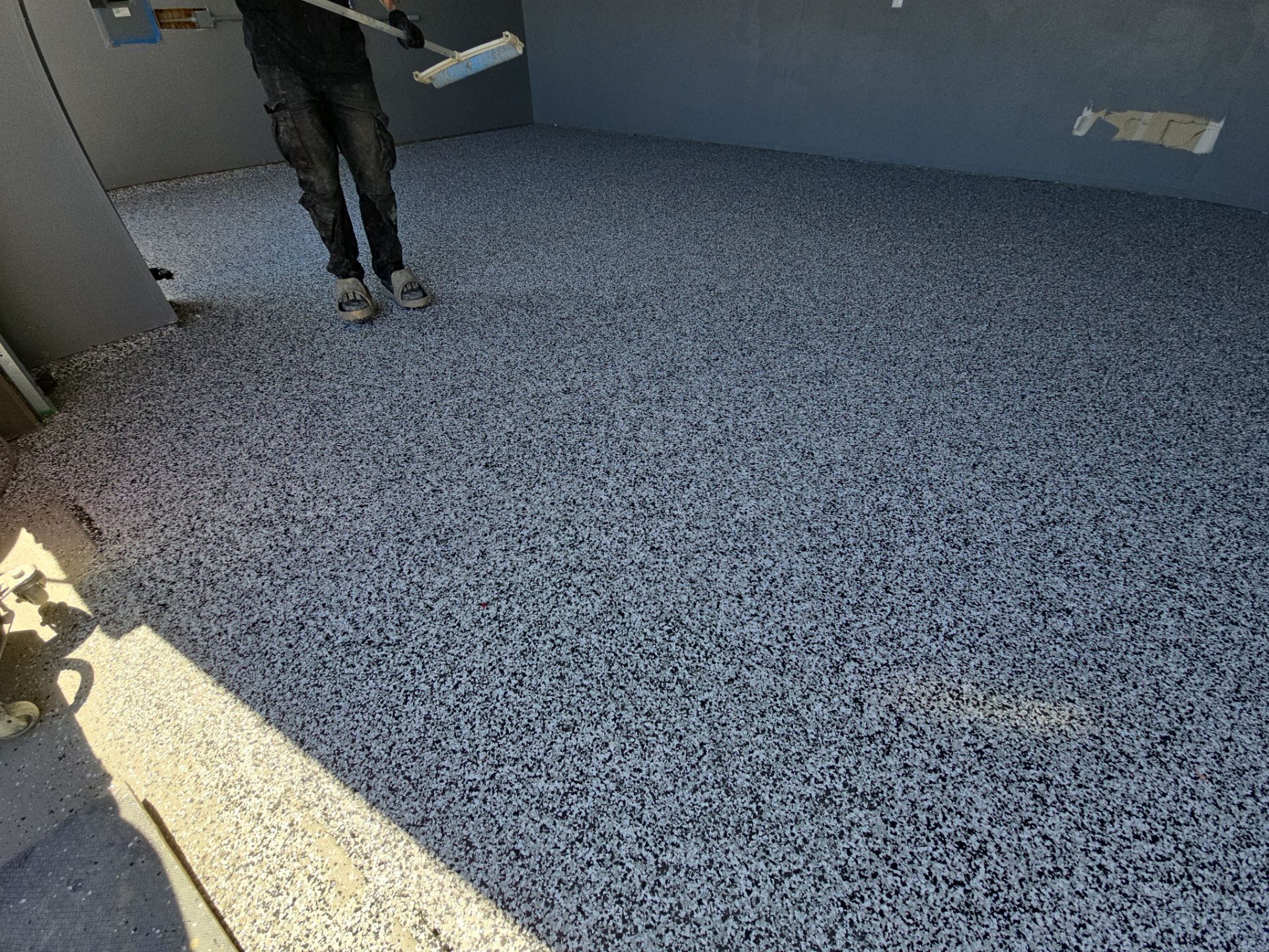 Garage Transformation using Domino by Croc Coatings, LLC