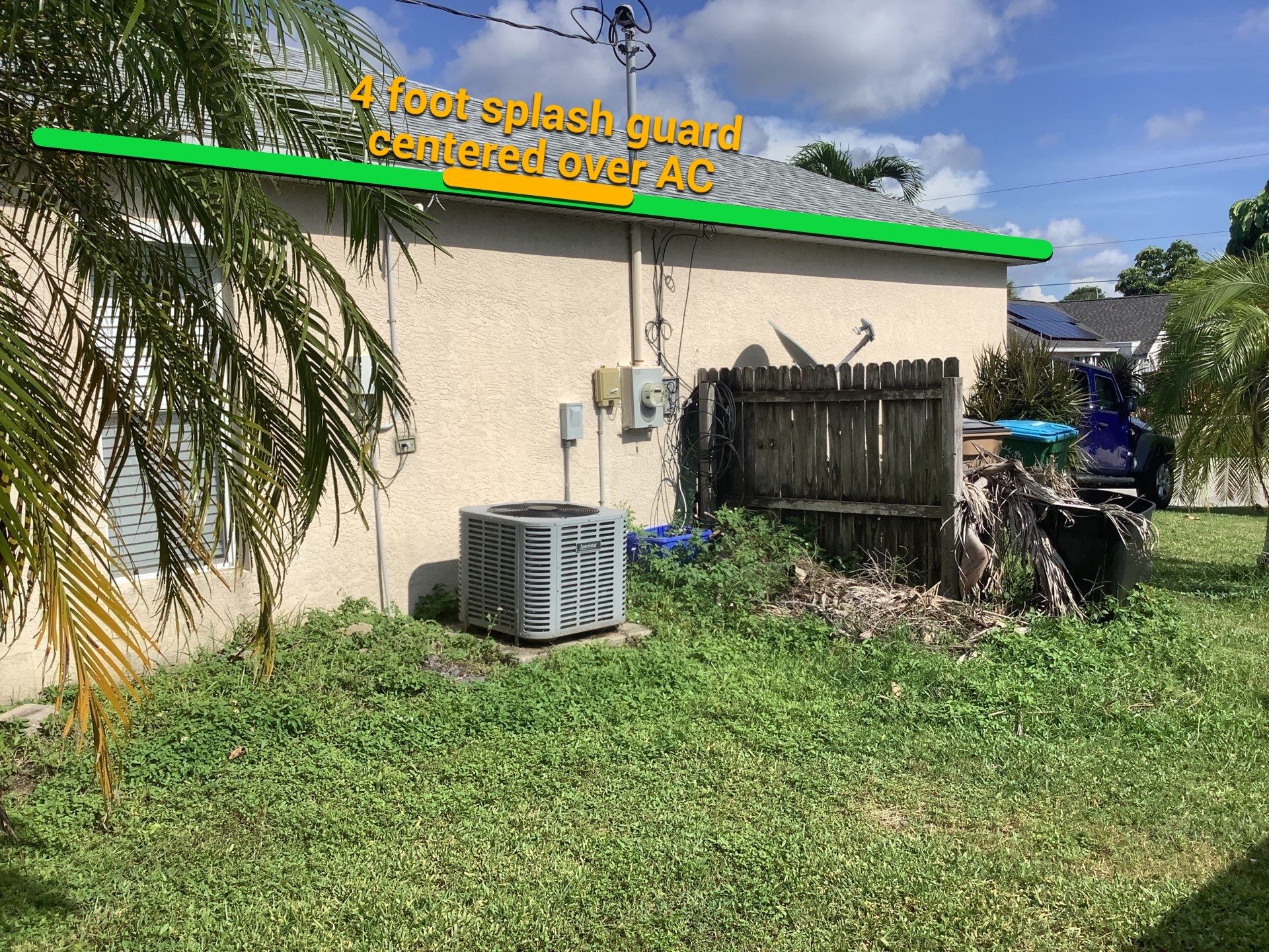 Splash Guards in Cape Coral FL by Gutter Professors