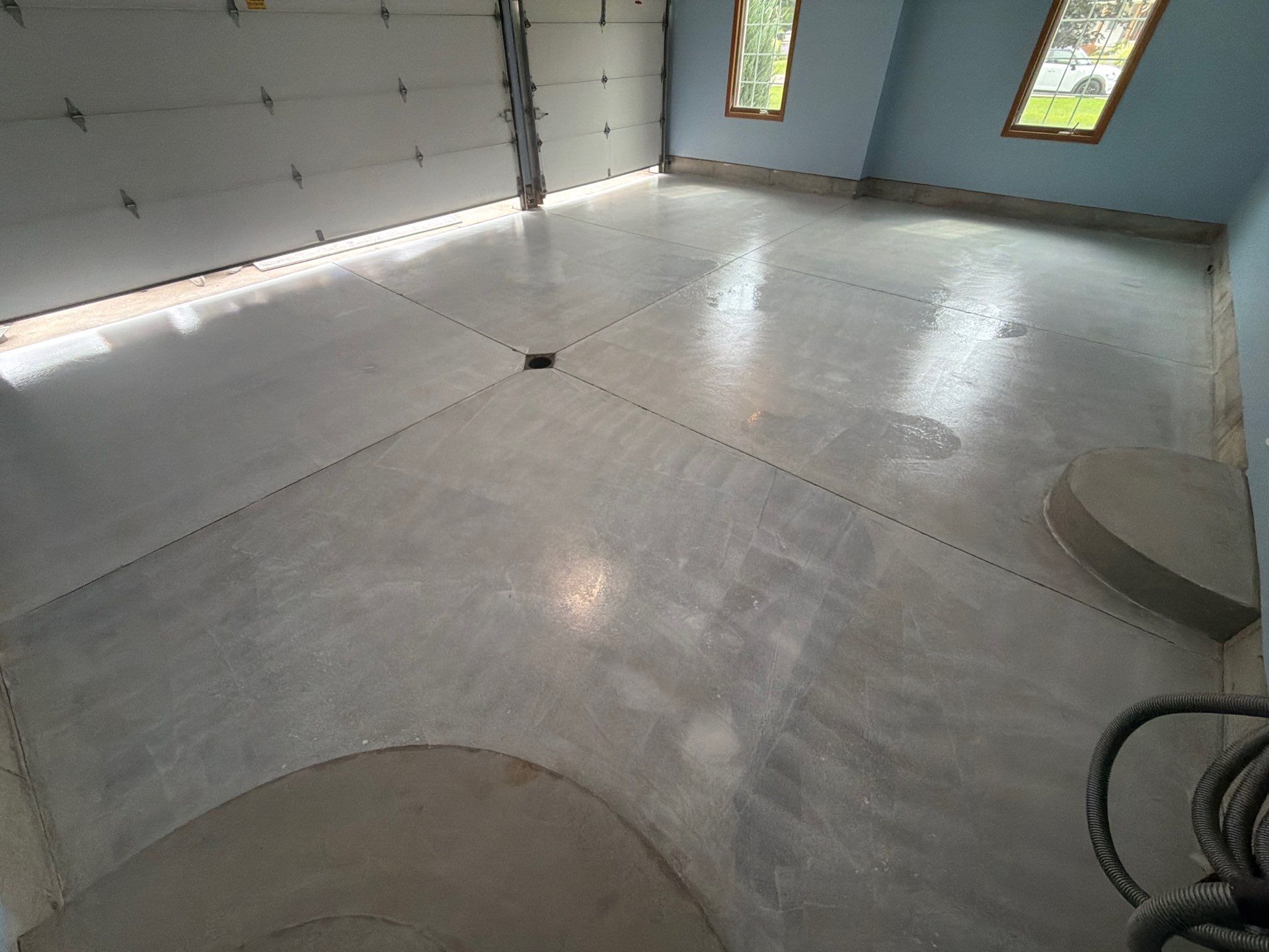 Custom Epoxy Flake Garage Floor Installation in Norton Shores by Gordon Painting