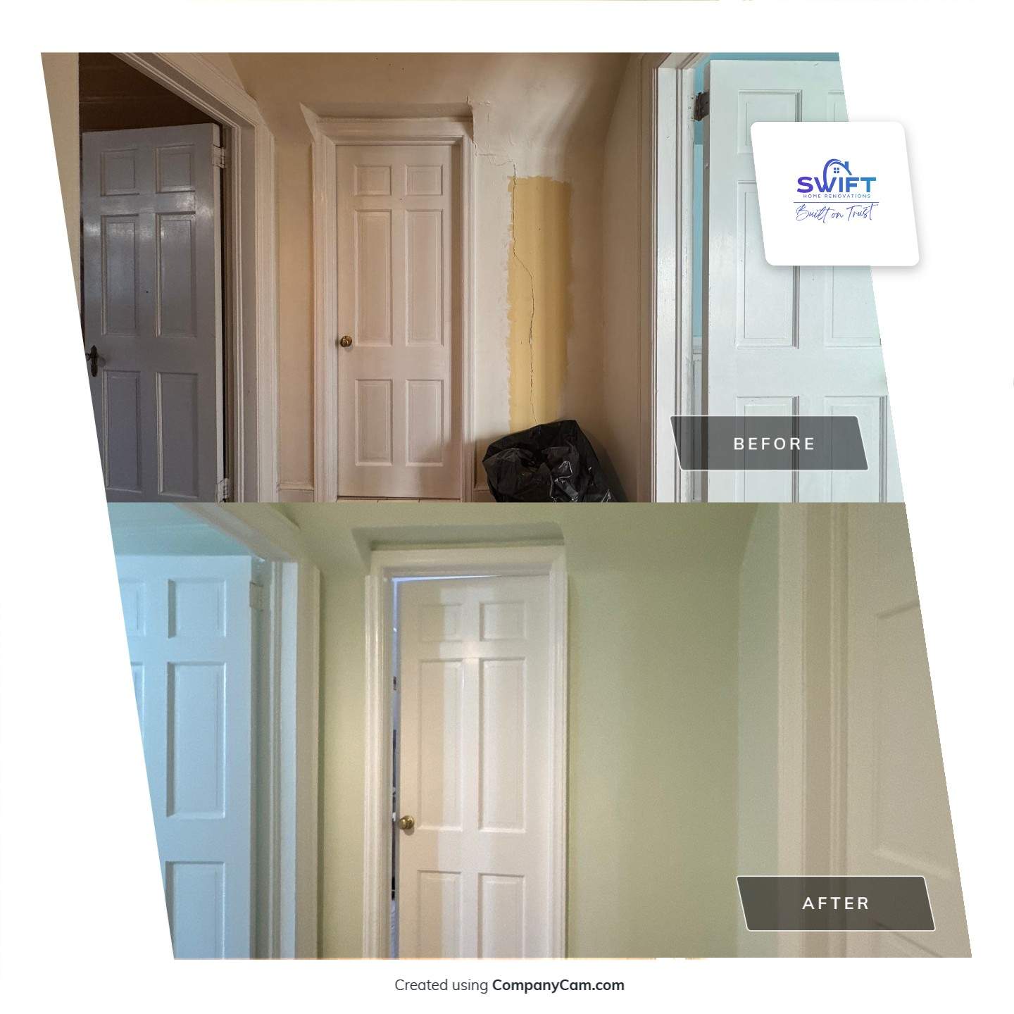 Interior Painting and Staircase Refinishing for Decatur Home by Swift Home Renovations