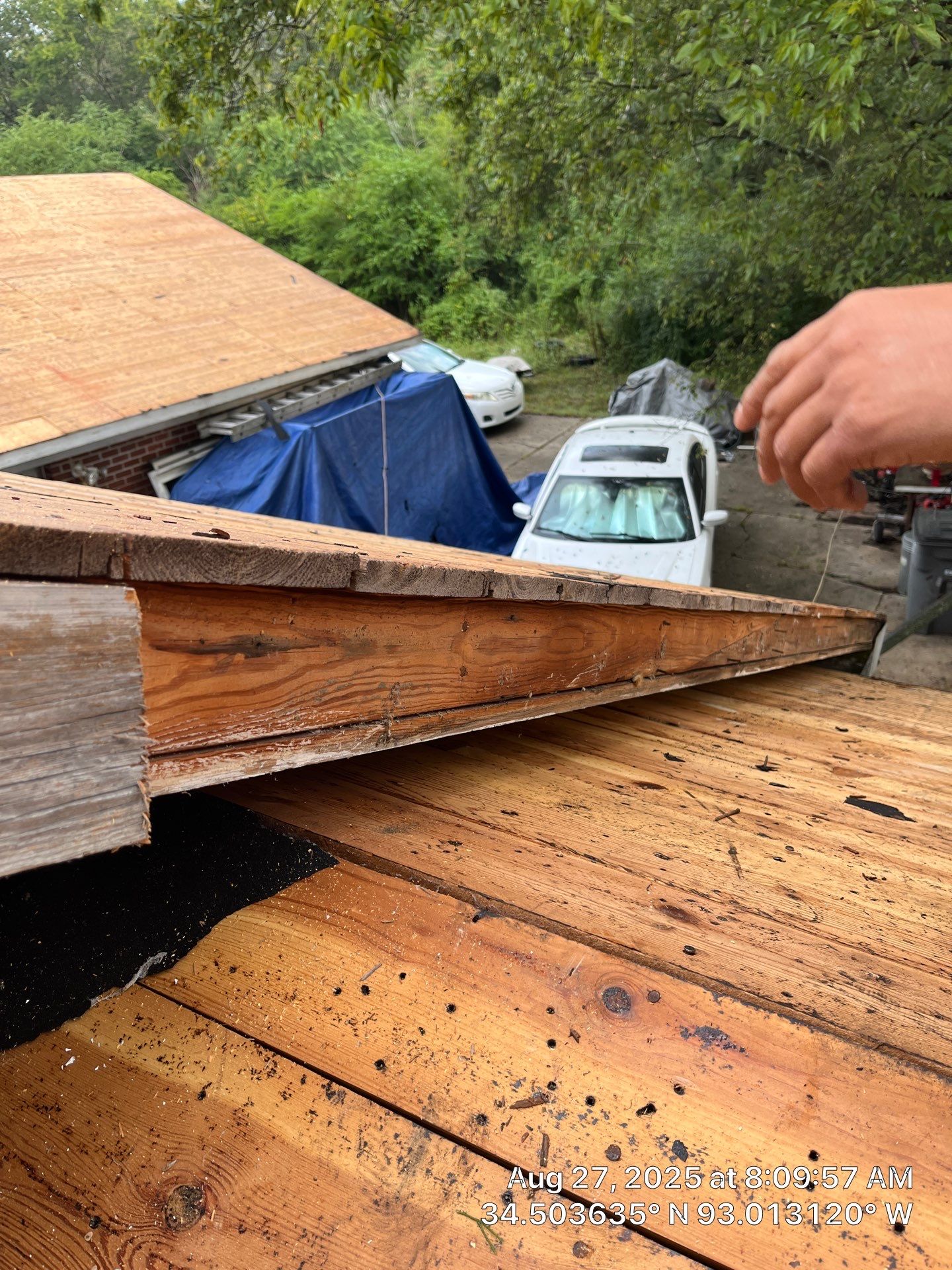 GAF Timberline HDZ Roof Replacement on Brick Home in Hot Springs by Temple Roofing and Exteriors