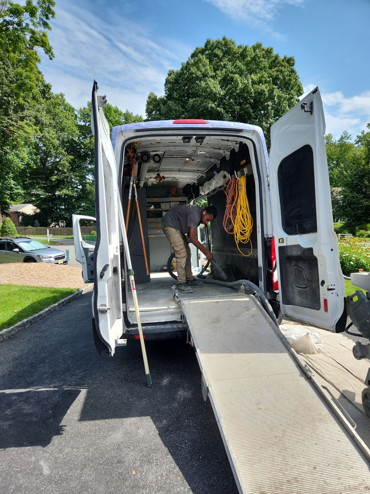 Garage Floor Coating and Crack Repair in Ramsey, New Jersey by Spectrum Painting, LLC