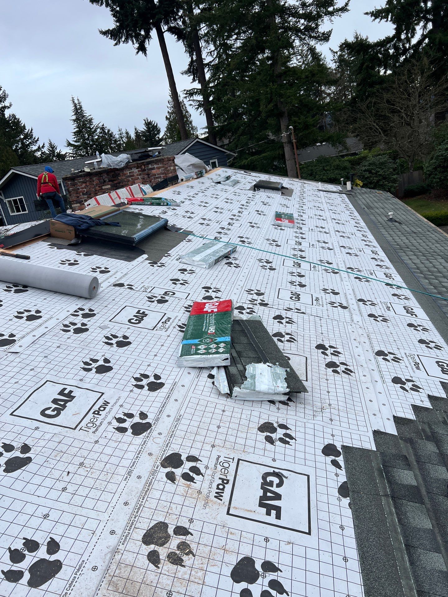 Residential Roofing Installation using GAF HDZ Shingles by Roofing Formula LLC