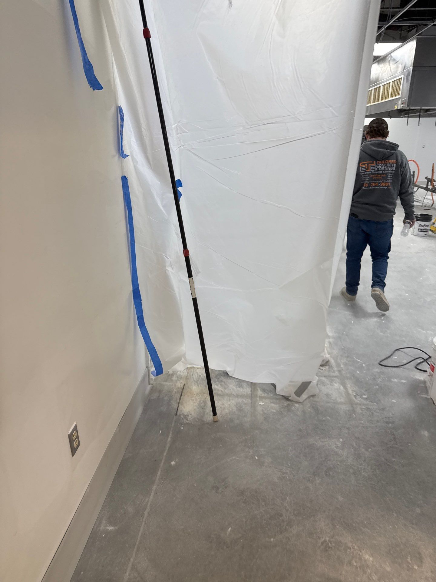 Commercial Kitchen Floor Remodel at Elks, Winchester, VA by Tailored Concrete Coatings