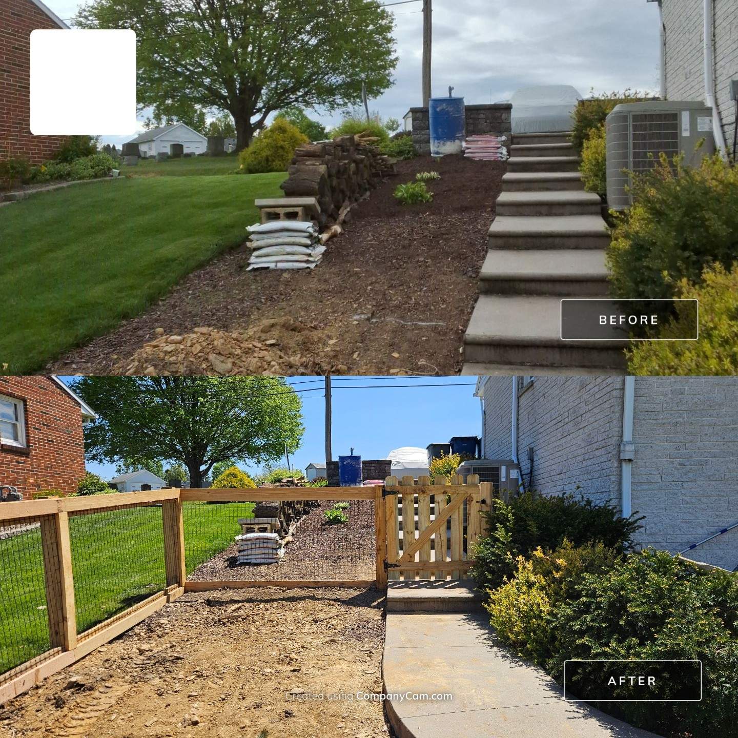 Picture Frame with Black Coated Wire by Kingdom Fence & Supply