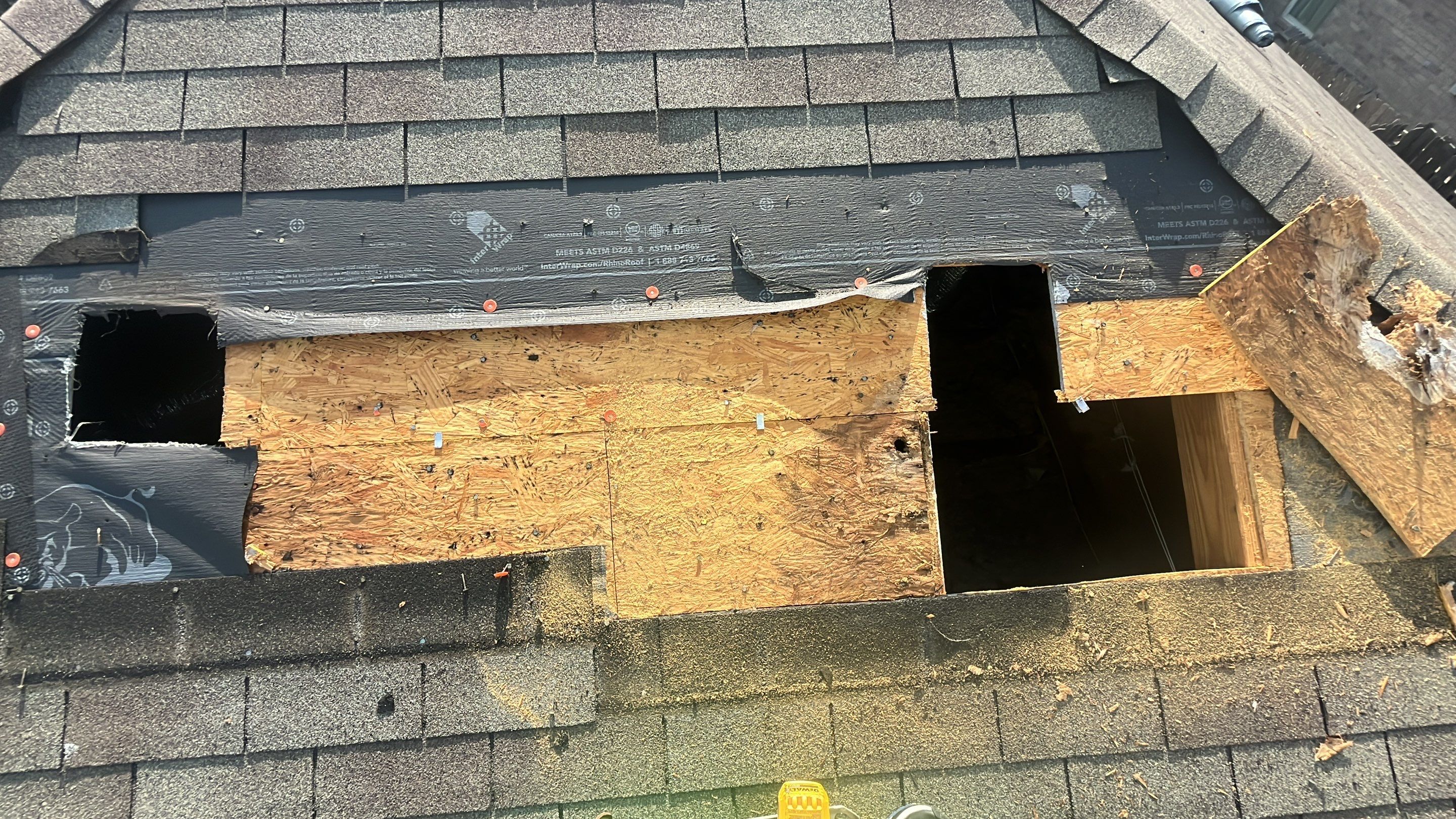 Hail Damage using Owen's Corning Duration (Lifetime) Shingles by Roof Repair Company