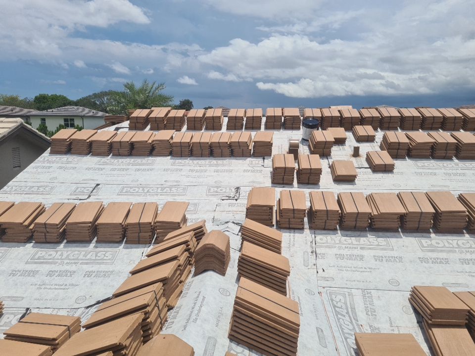 Residential Roofing Installation using Eagle Roofing Tile by BLUES BROTHERS ROOFING