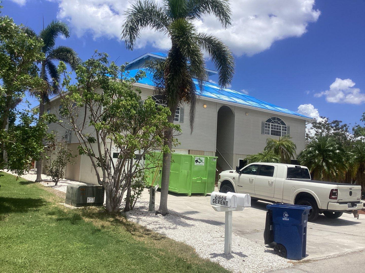 Complete Gutter System with Downspouts & Guards in Fort Myers Beach FL by Gutter Professors