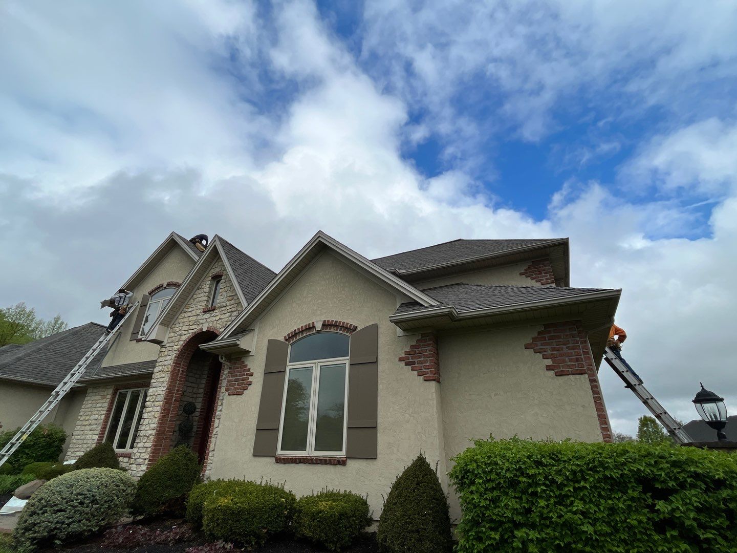Residential Roofing Installation using GAF Timberline HDZ Weathered Wood by Nitro Roofing and Construction