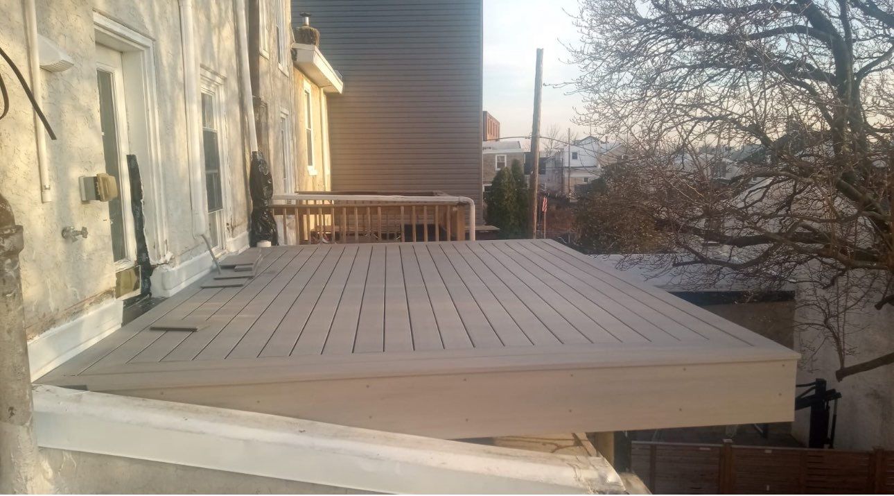 Custom Roof deck & TPO Roof by Philadelphia Quality Roofing