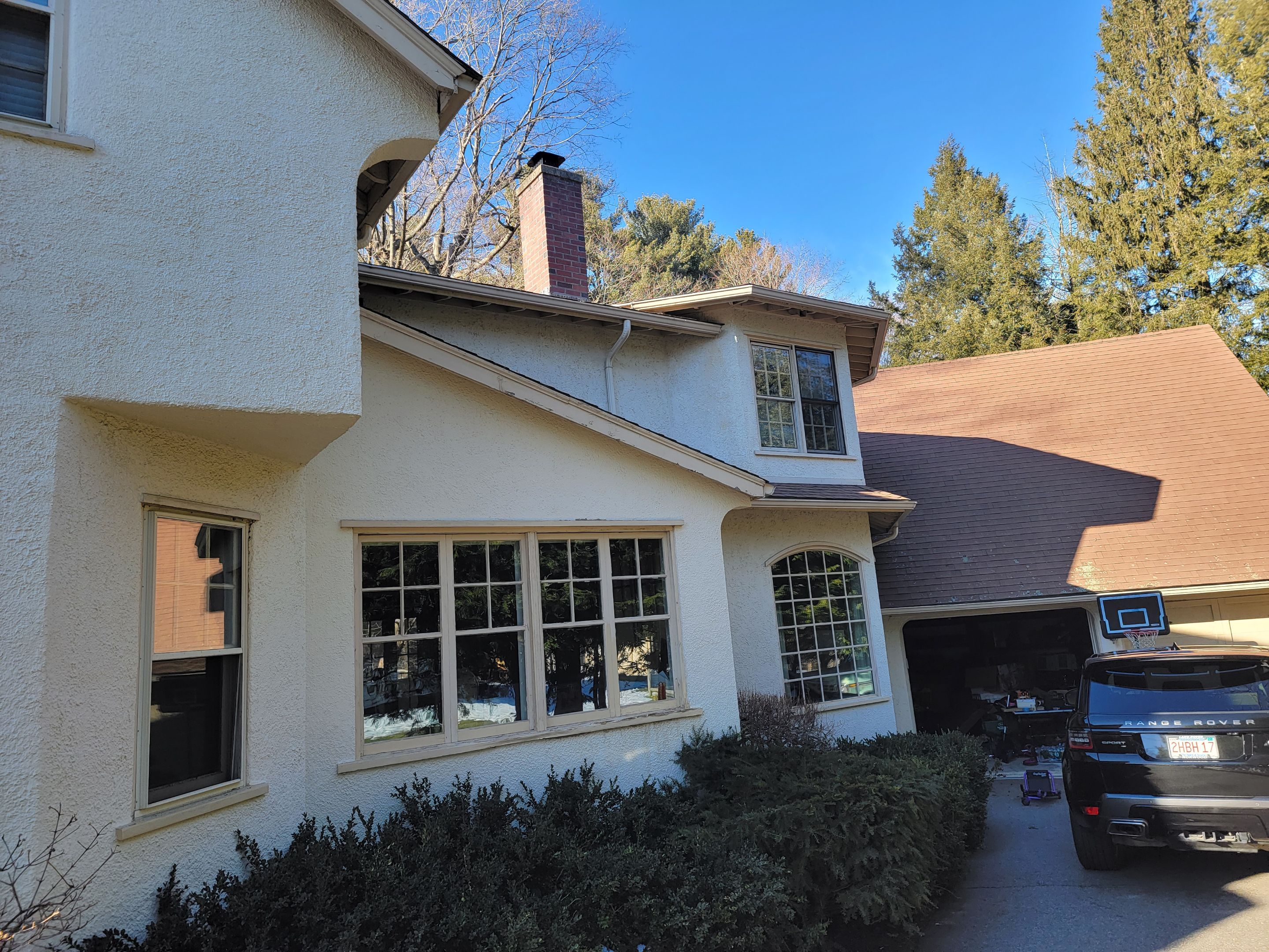 In progress: Exterior renovation in Wellesley MA by UBrothers Construction
