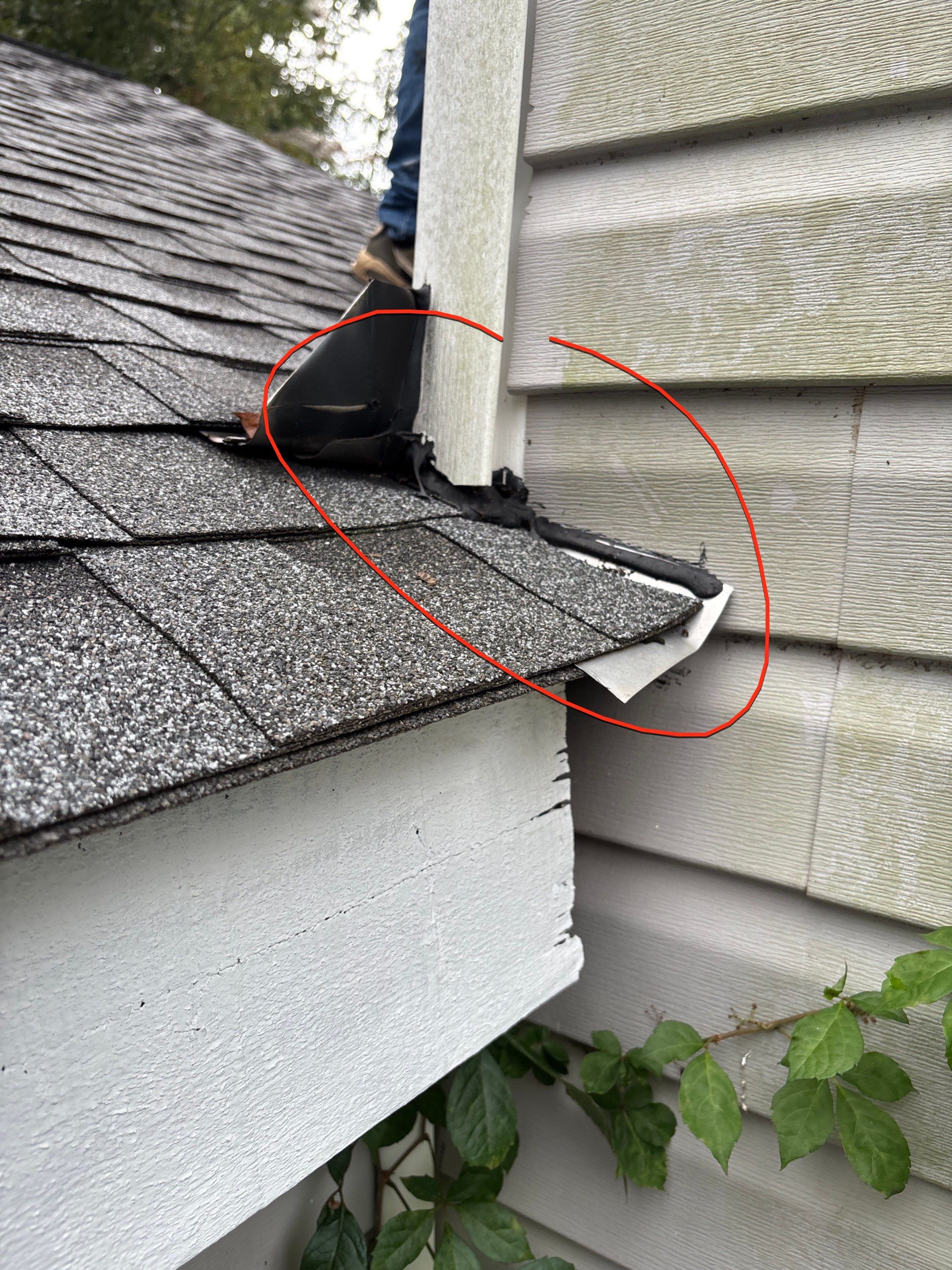 Poor roof installation  by Deerfield Roofing LLC