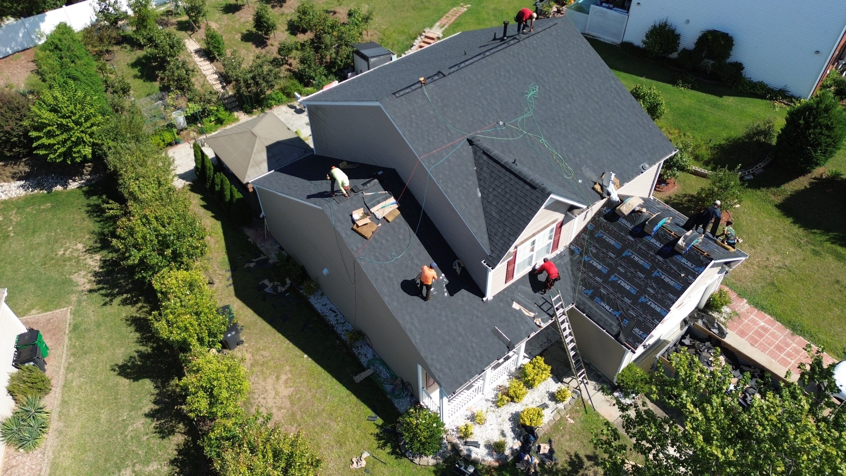 Roof replacement and interior repair by hail damage by Just Brilliant Restoration JBR