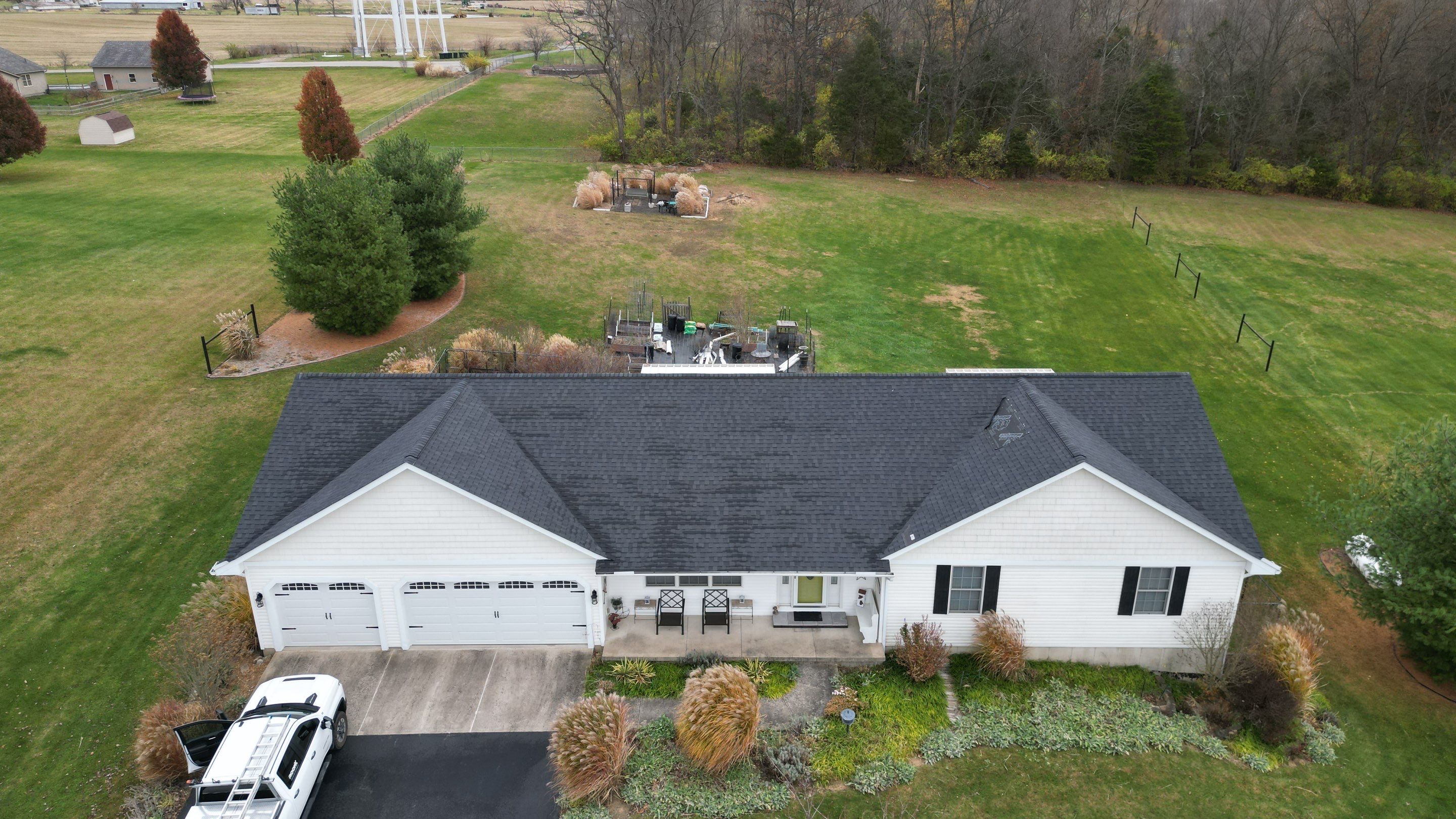 Residential Roofing Installation using Performance Panel Metal - Frost Black by RoofX 