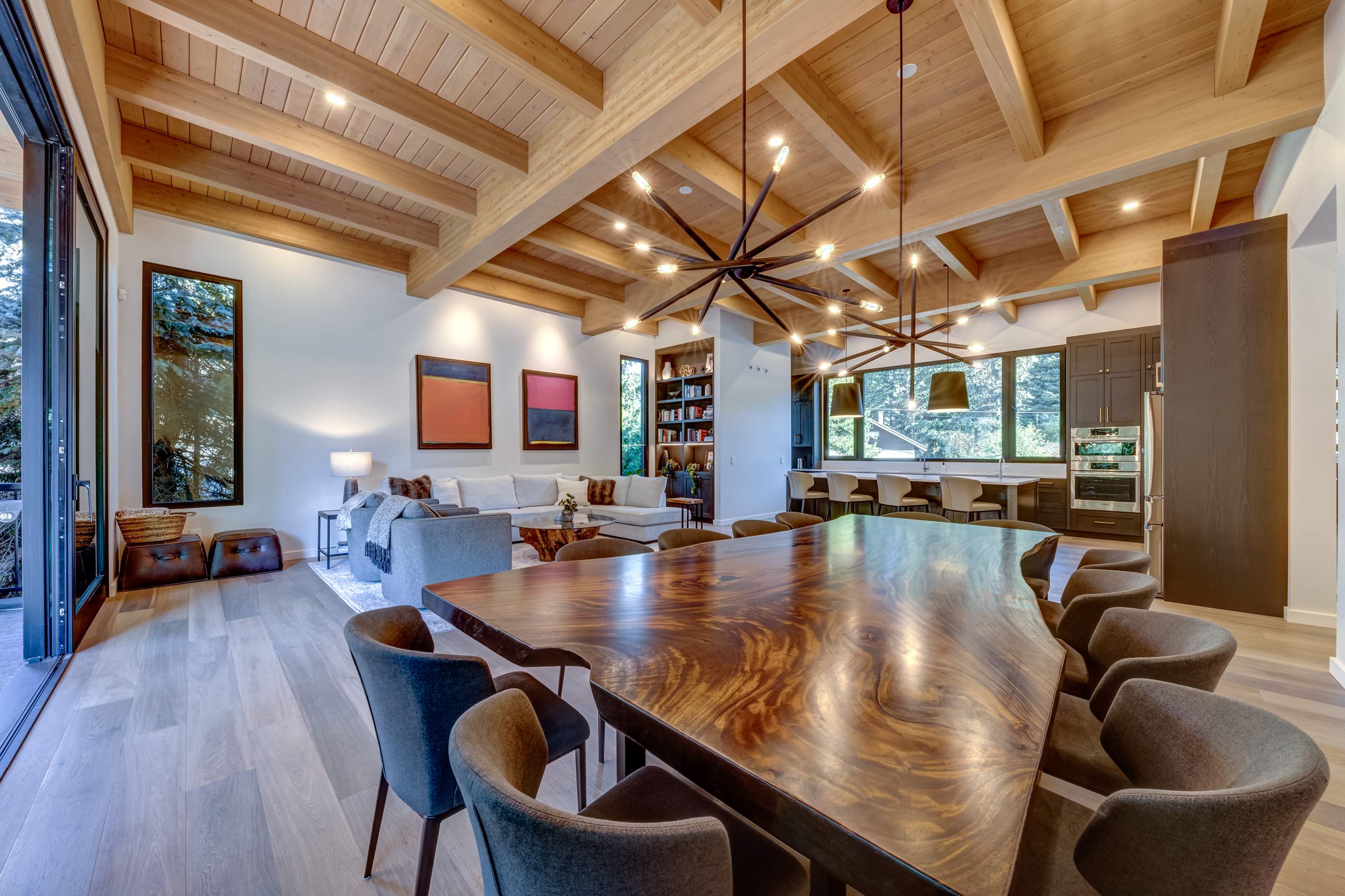 White Gold Residence – Interior & Exterior Painting + Wood Finishing- Whistler by Top Coats Professional Painting