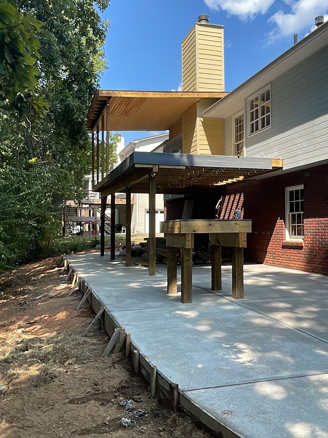 South Trace Lane - Deck Installation and Chimney Repair by Pillar and Pine