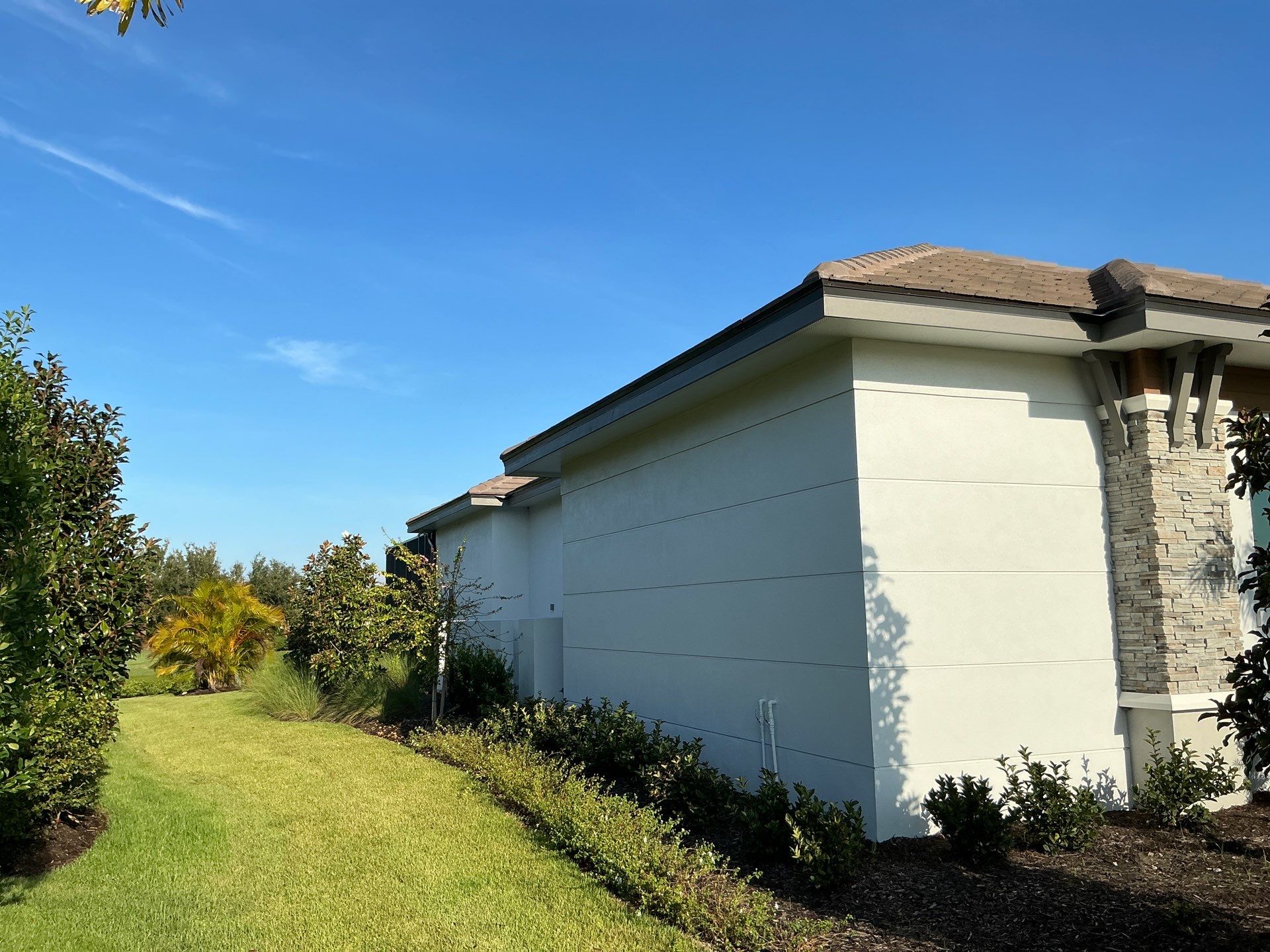 Bronze K-Style Gutters for Homes in Parrish FL by Gutter Professors