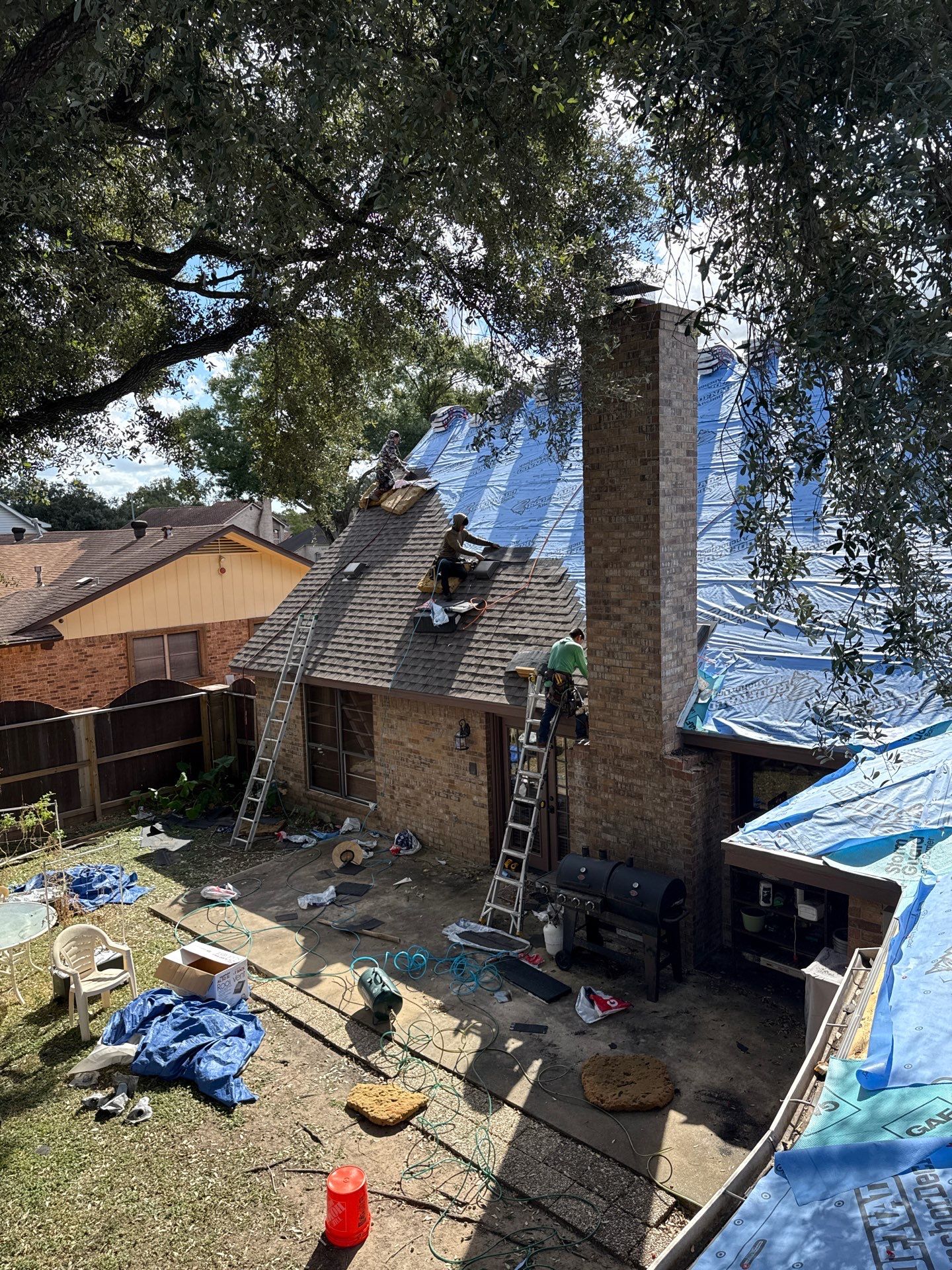 Residential Roof Replacement using GAF HDZ - Weathered Wood by Elite Roofing LLC