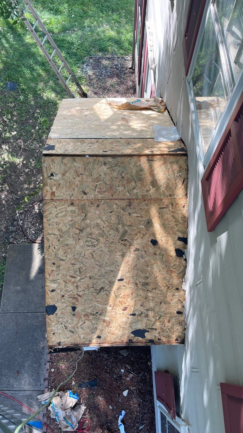 Roof replacement by wind damage by Just Brilliant Restoration JBR