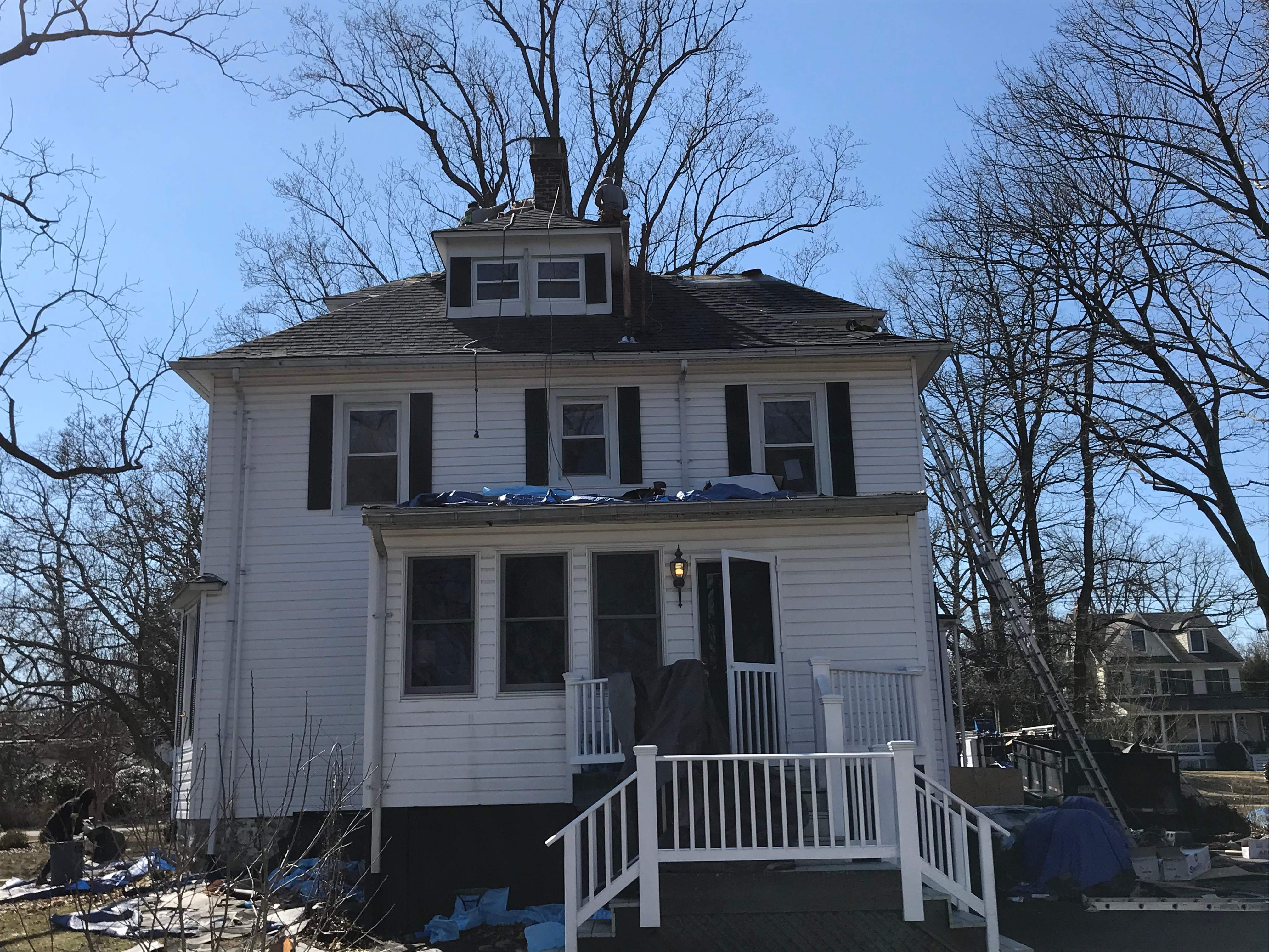 Residential Roofing Installation using Max Def Pewterwood by Alpha Design Services