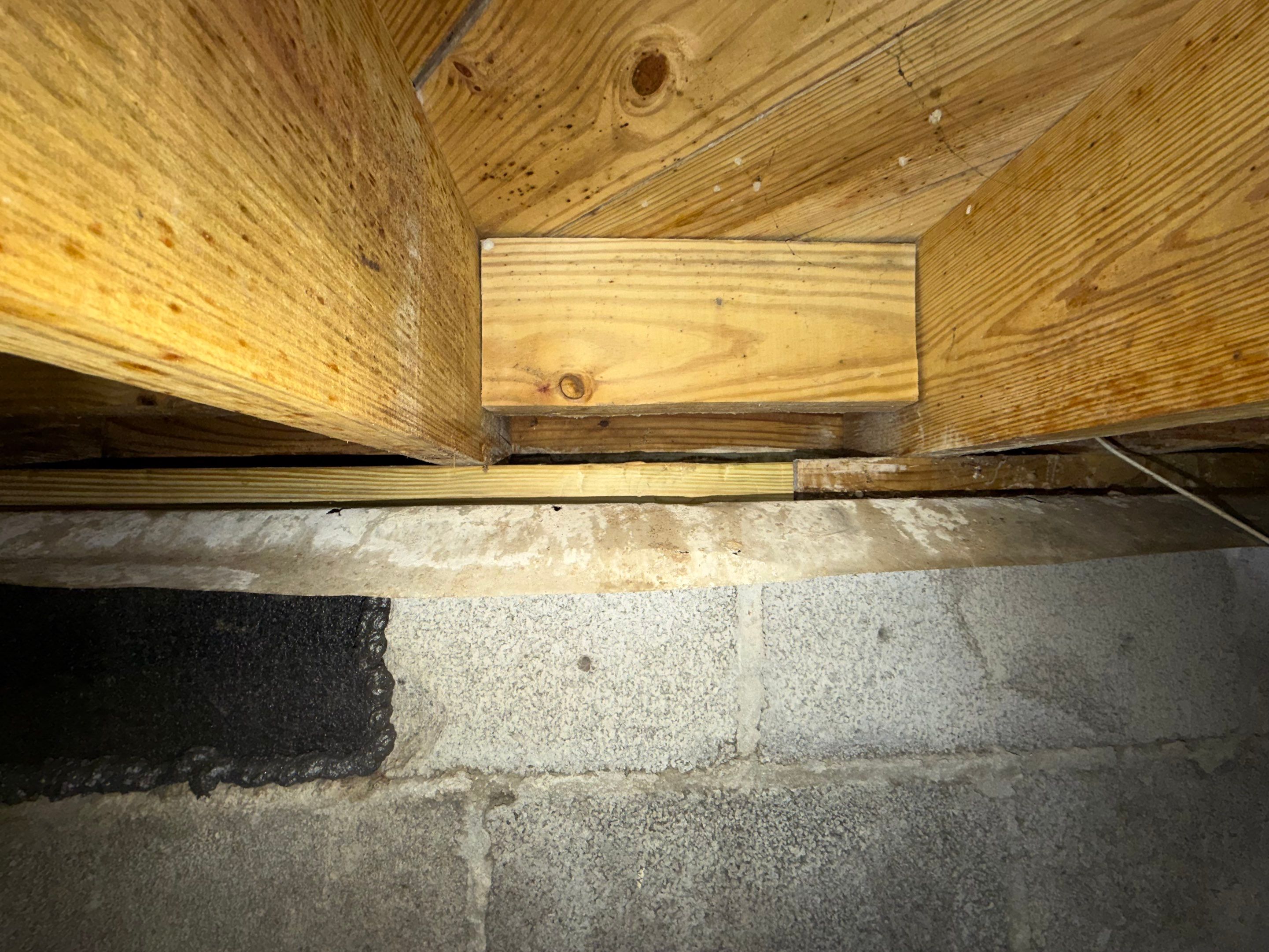 Project in Norfolk by Patriot Crawl Space Repairs