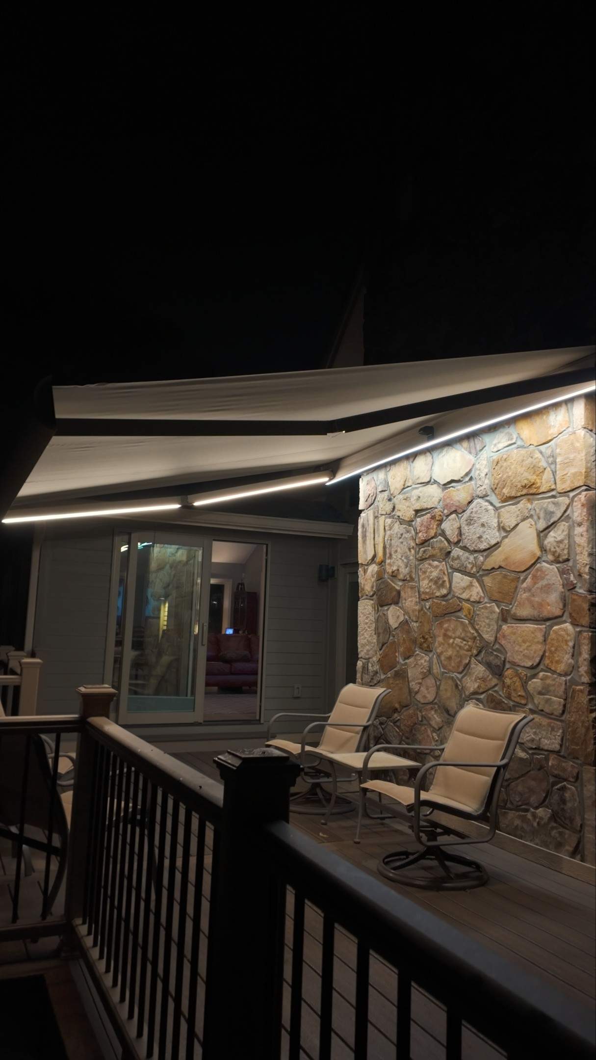 Dewey Deck Rebuild with Awning in Buford by Craftsman Deck Builders