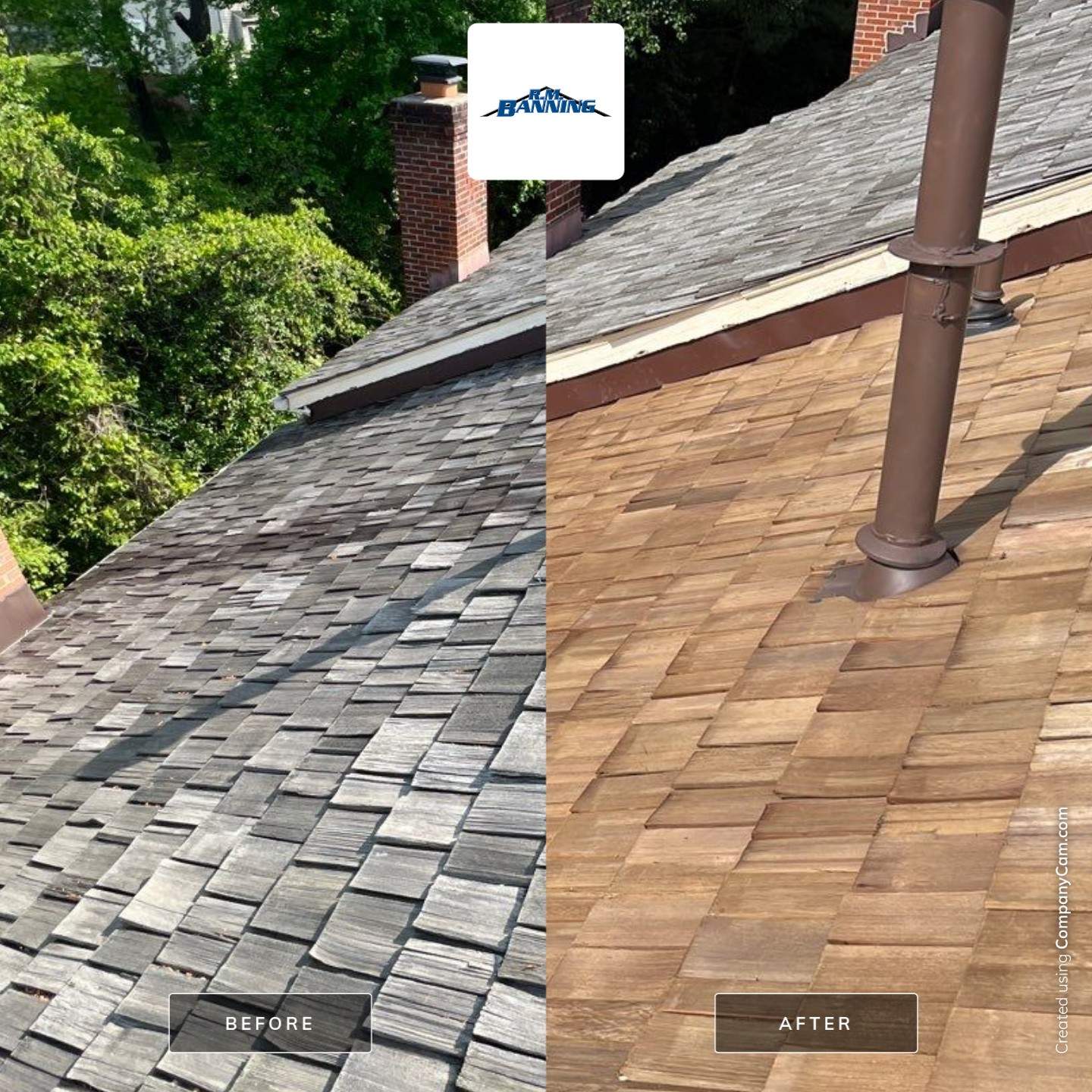 Falls Church - 18" Perfection CCA Shakes in Western Red Cedar by RM Banning, Inc.