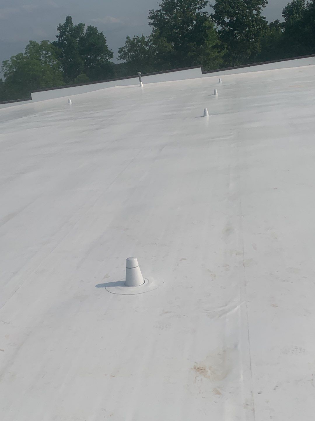 Commercial Roofing Installation using 50 mil PVC by Hostetler Roofing