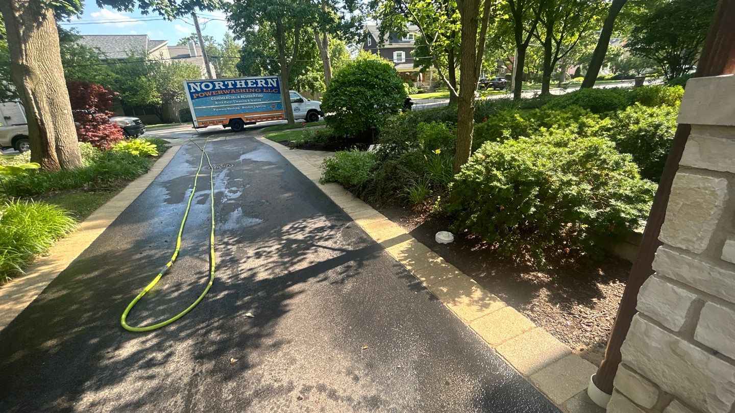 Brick paver clean, sand and seal.  using surebond SB-8700 by Northern Power Washing LLC.