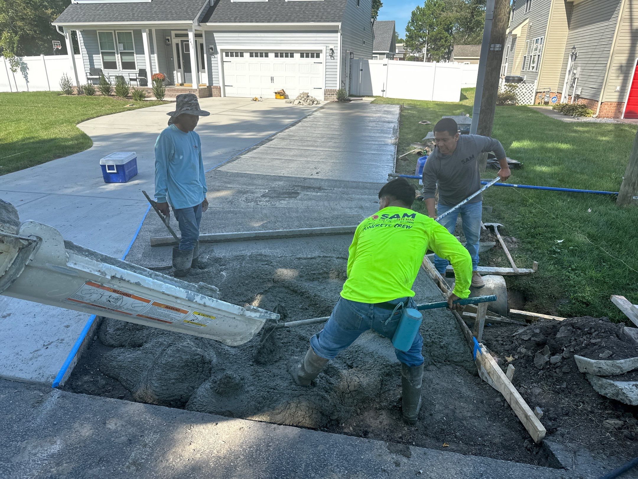 Project in Virginia Beach by Sam The Concrete Man Virginia Beach