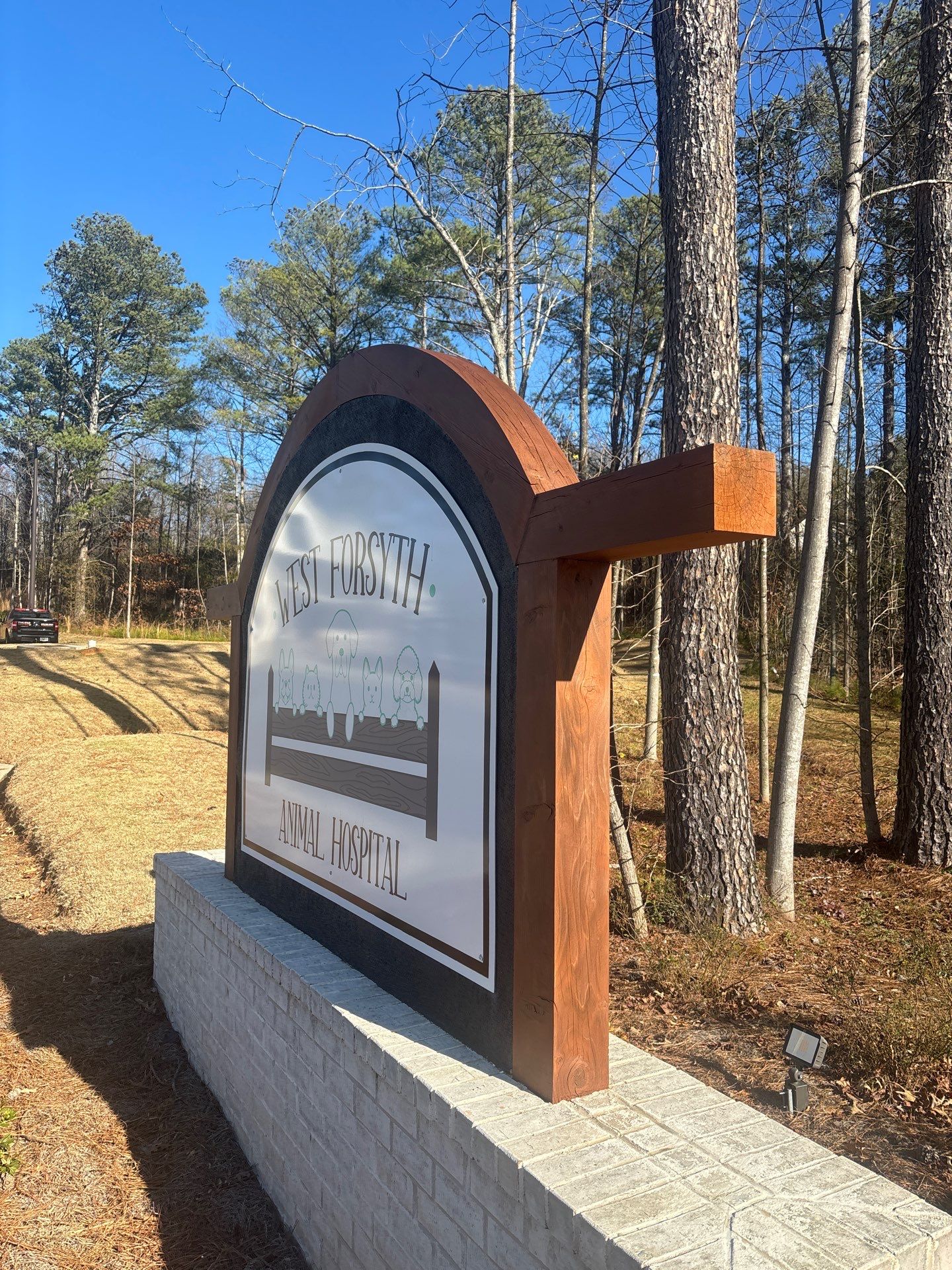 Exterior Remodel for West Forsyth Animal Hospital  by Five Star Painting