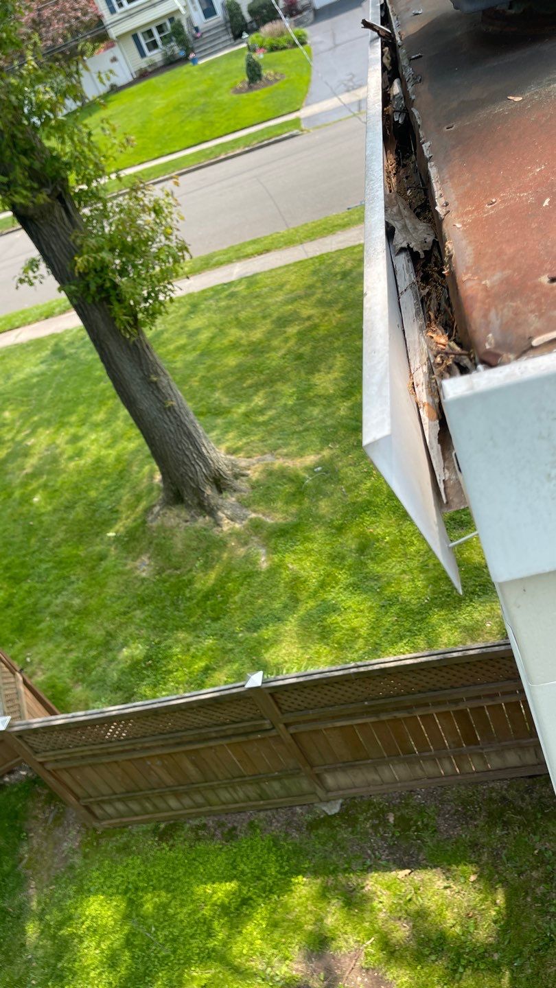 Gutter Cleaning Chimney top repair by A Plus Exterior