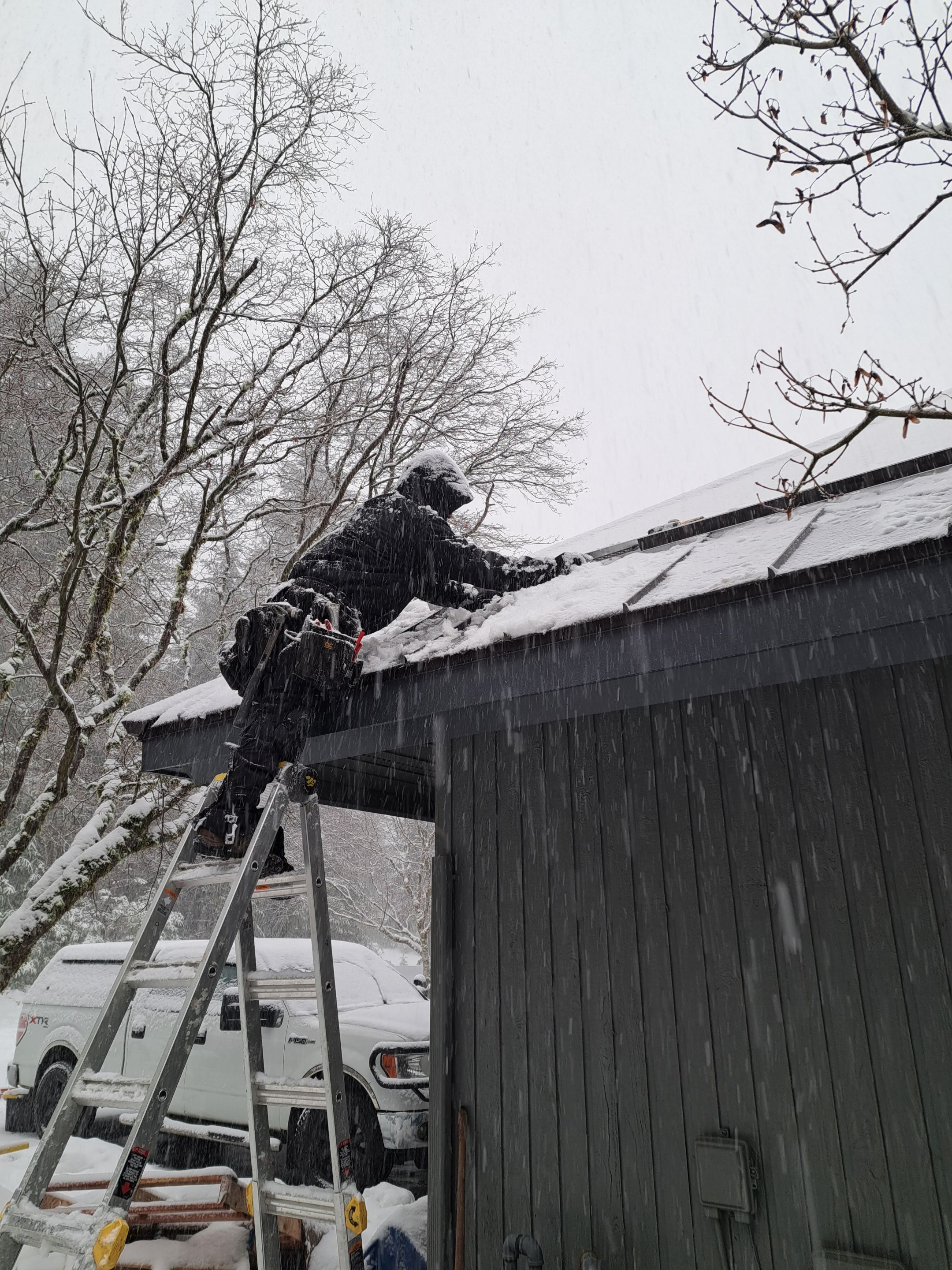 North Bend Roof Replacement using Standing Seam Metal - Dark Bronze by RoofSmart