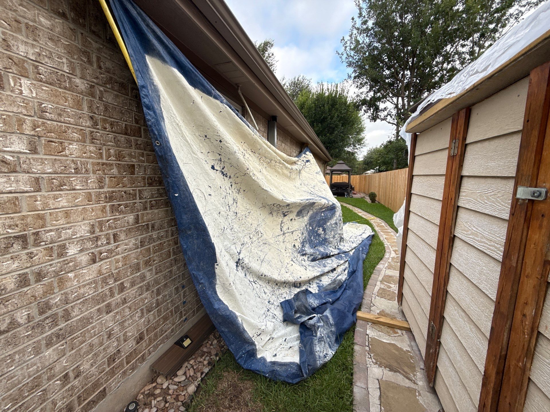 Cedar Privacy Fence Staining and Protection in Pflugerville by Rhino Home Care