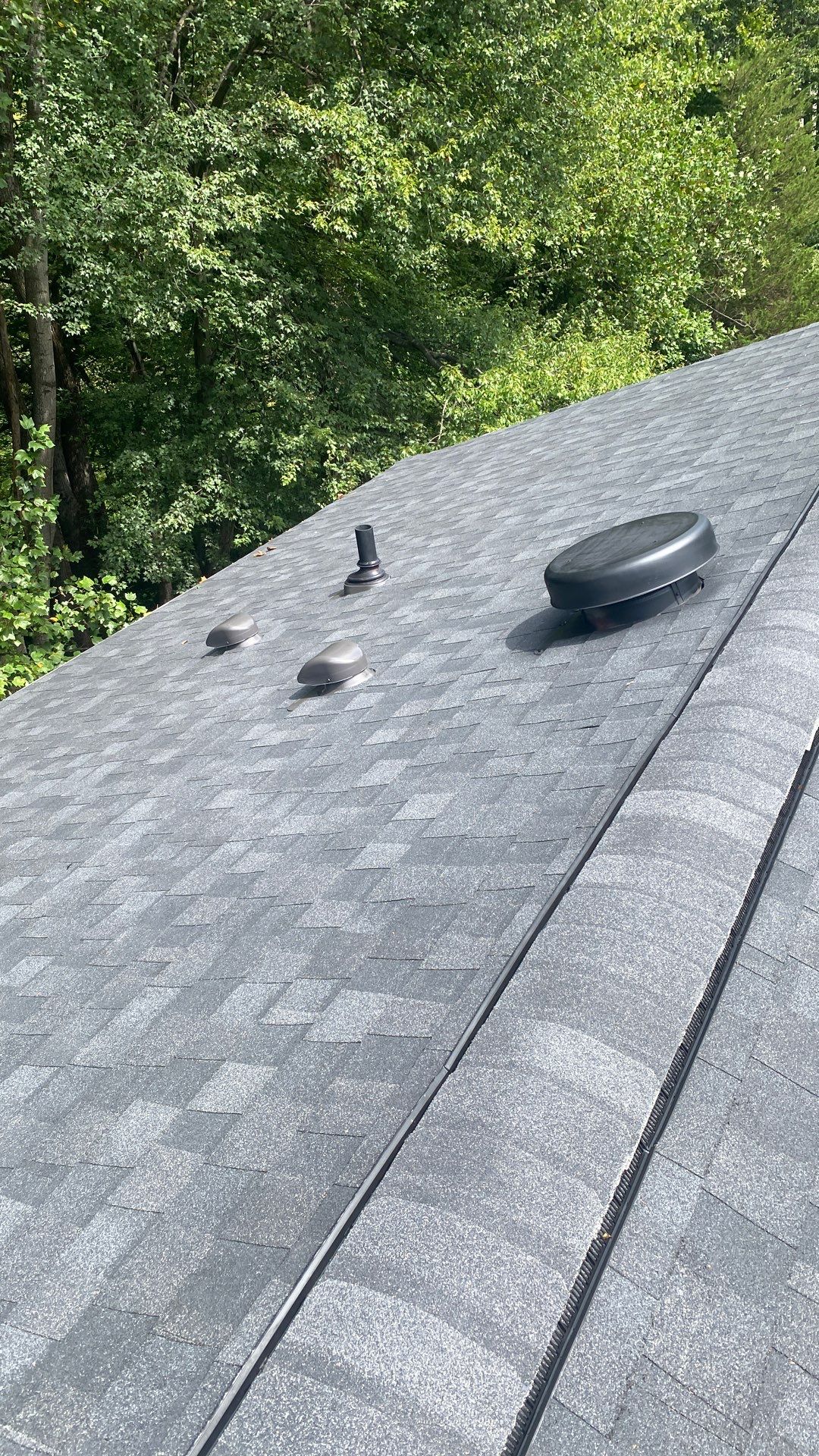 Burke: Residential Roof Installation with CertainTeed Landmark Pro Designer Shingles in Max Def Charcoal Black by RM Banning, Inc.