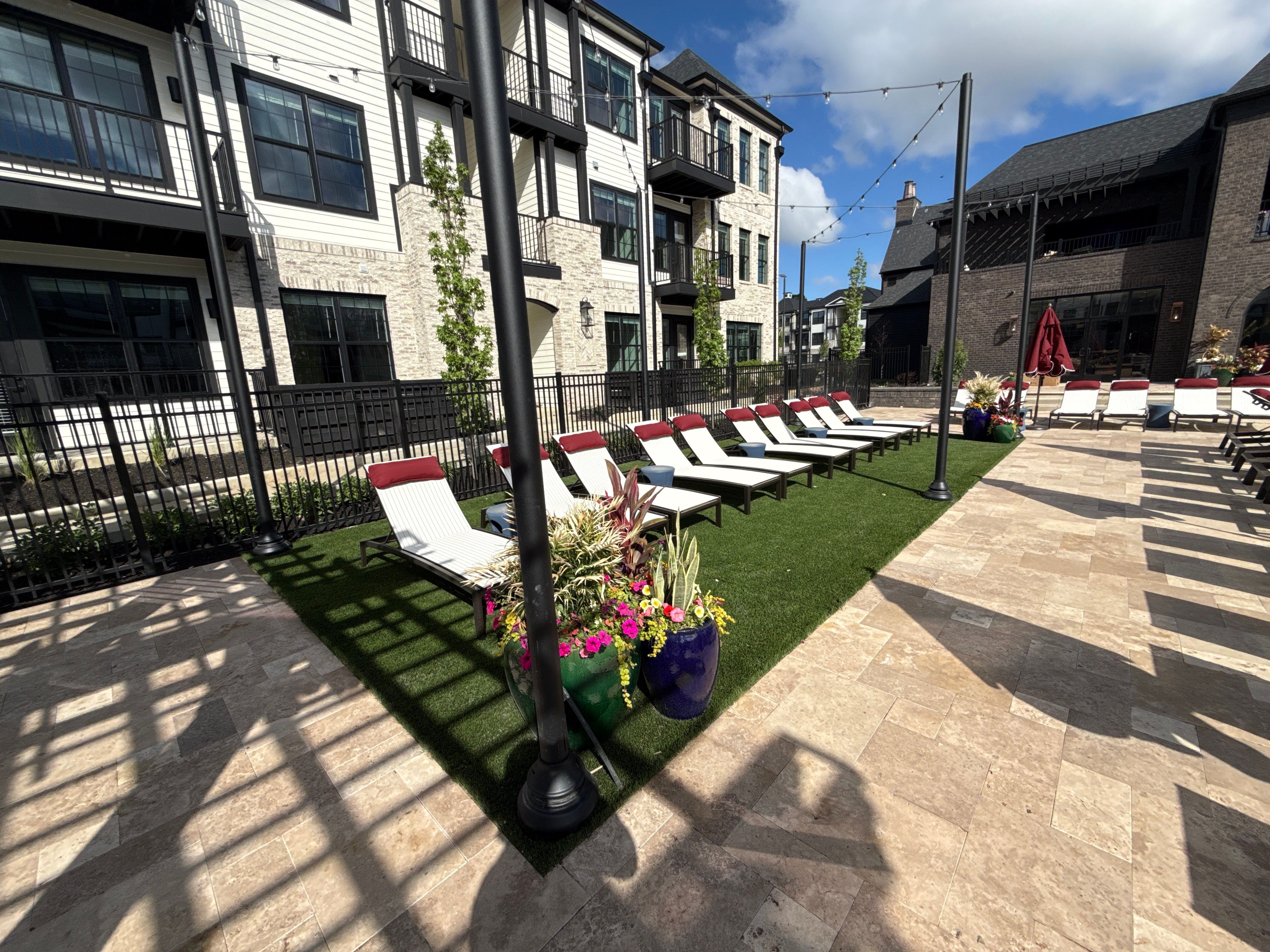Multi-Family Alamira Apartments - Synthetic Turf Installation in Columbus by Southwest Greens Midwest