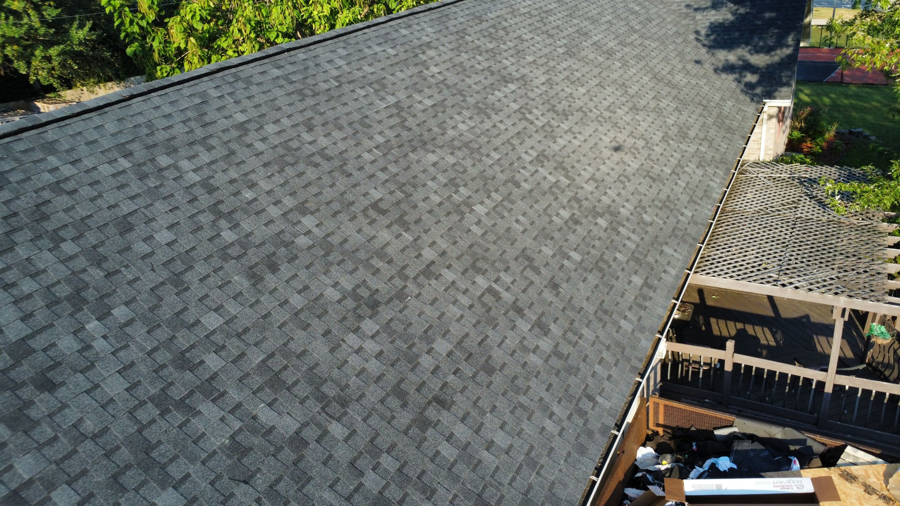 Residential Roof + Gutter & Downspouts & Gutter Guards Install  by Titan Commercial & Residential Roofing 