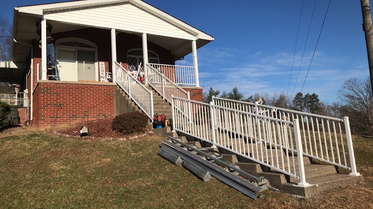 Porch Update using Westbury Aluminum Railing by Secure Construction Company Inc