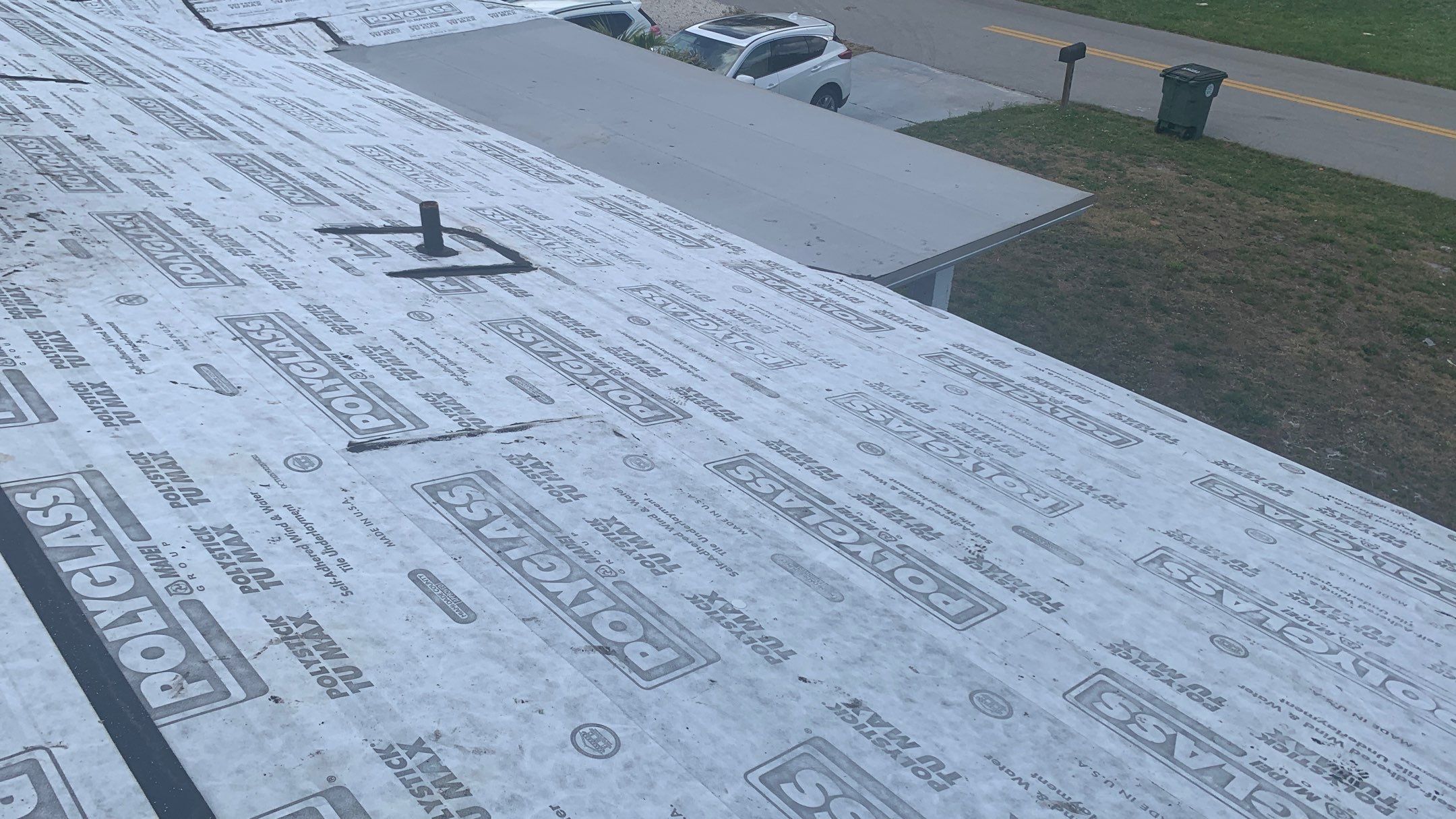 Residential Roofing Installation using 1" Nail strip metal roof by BLUES BROTHERS ROOFING