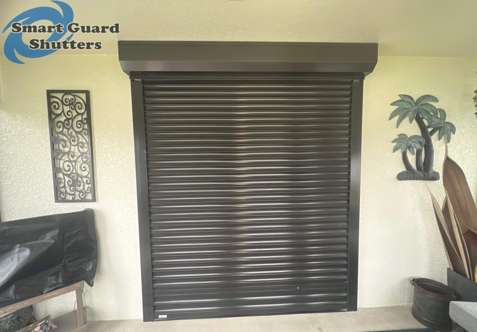 Rolling Shutter in Bronze by Smart Guard Shutters