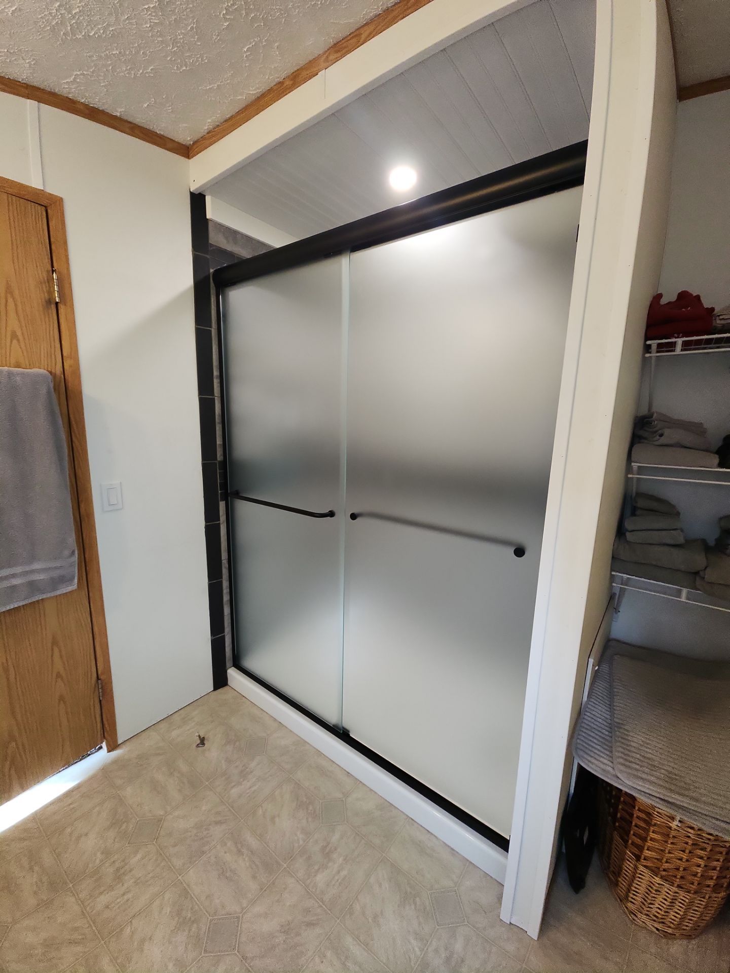 Semi-Frameless Sliding Shower Doors by Cheshire Glass Company