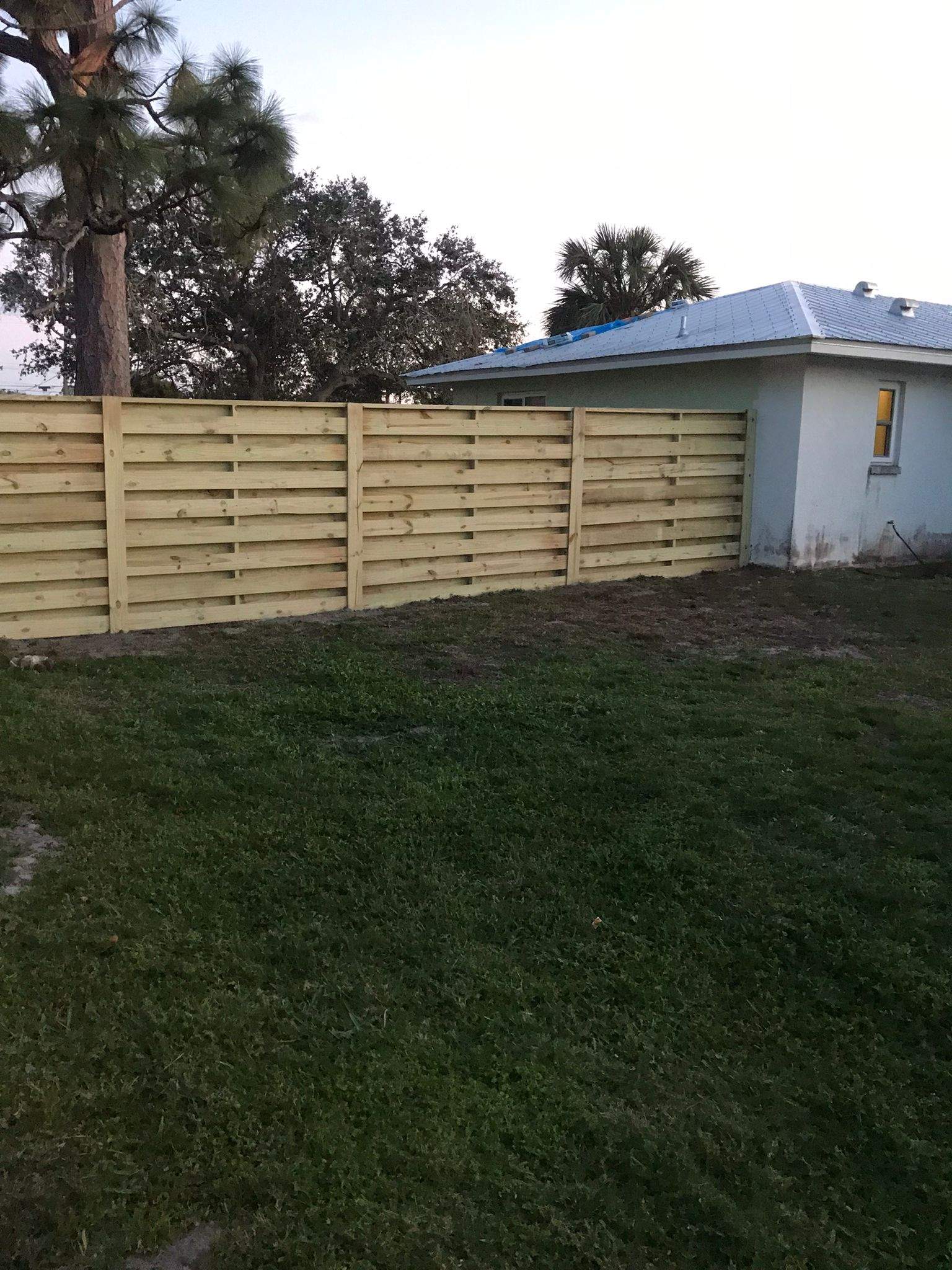 Horizontal Wood Privacy Fence Installation in Venice by True Fence LLC