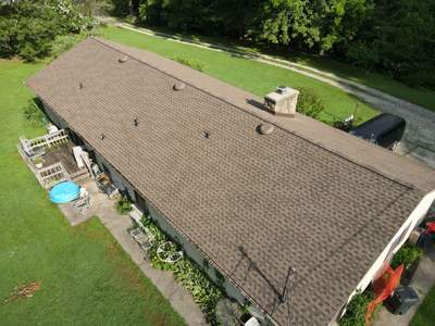 Residential Roofing Installation using GAF Timberline HDZ Barkwood