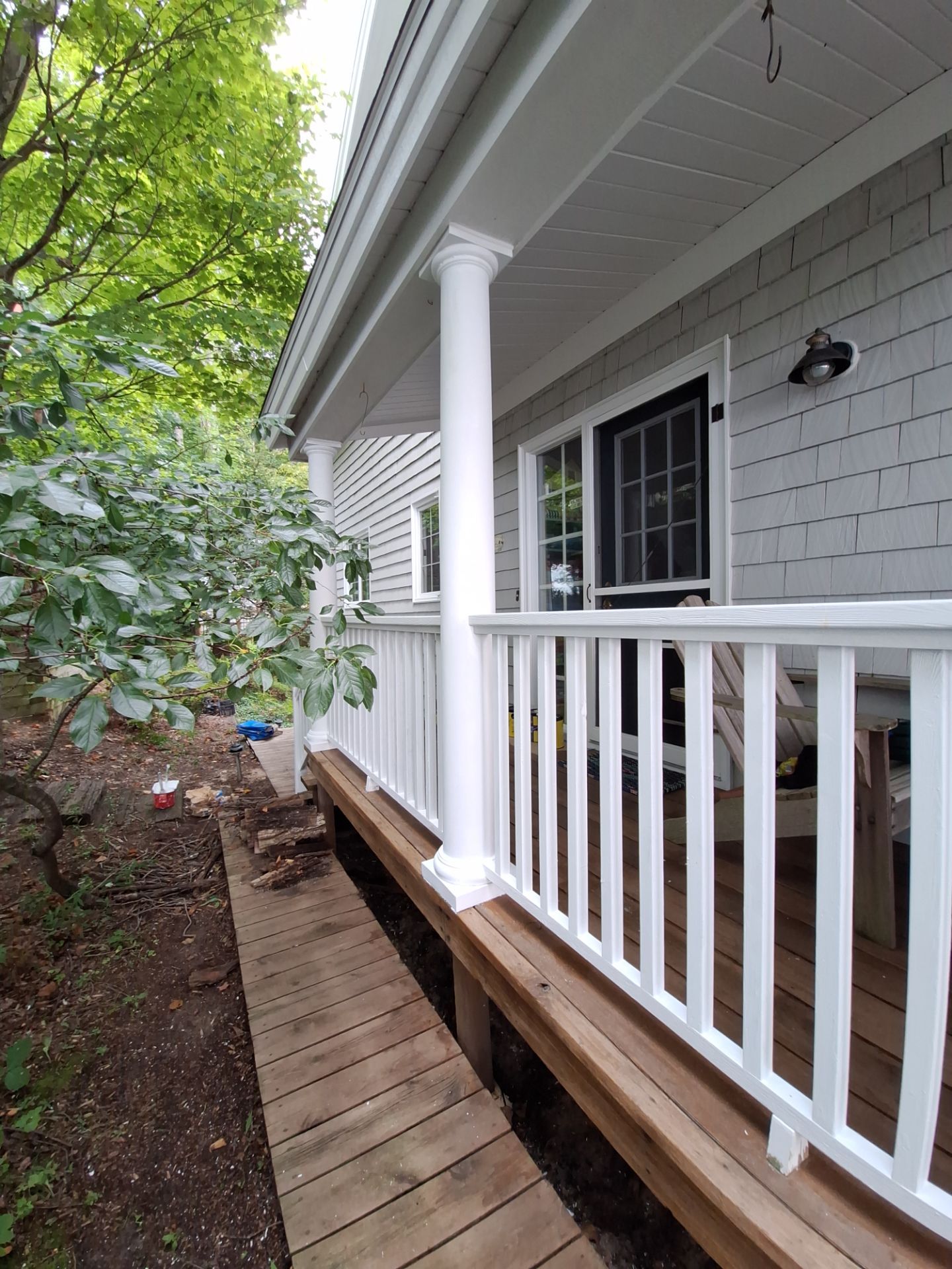 Lakefront Deck Pressure Washing, Exterior Wood Staining, and Painting in West Olive MI by Gordon Painting