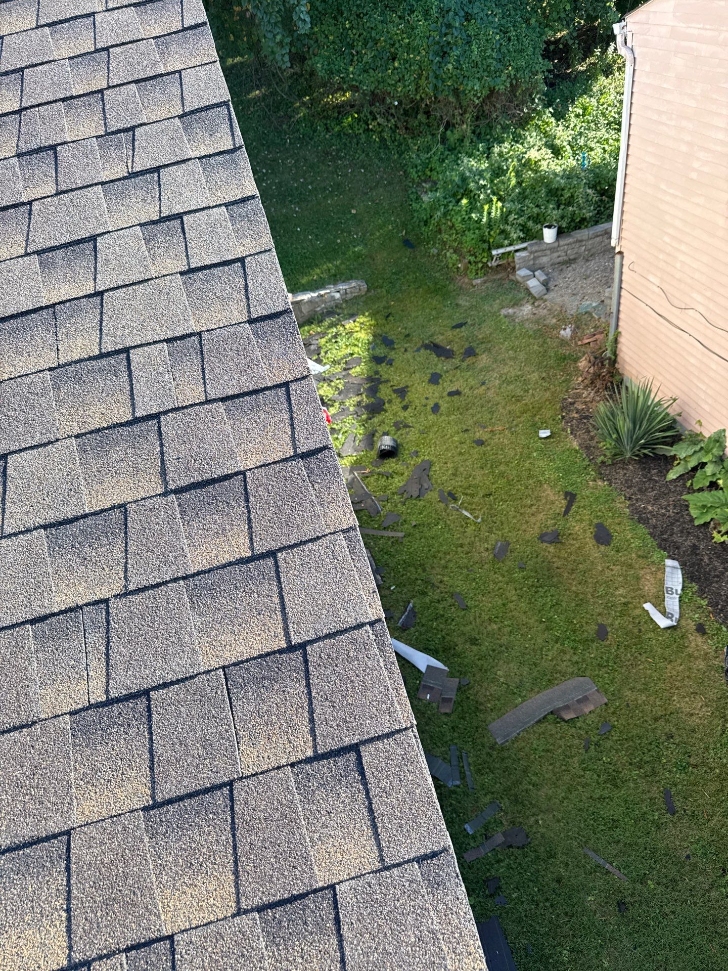 Residential Roofing Installation using GAF Timberline HDZ Barkwood by Rainstoppers Roofing