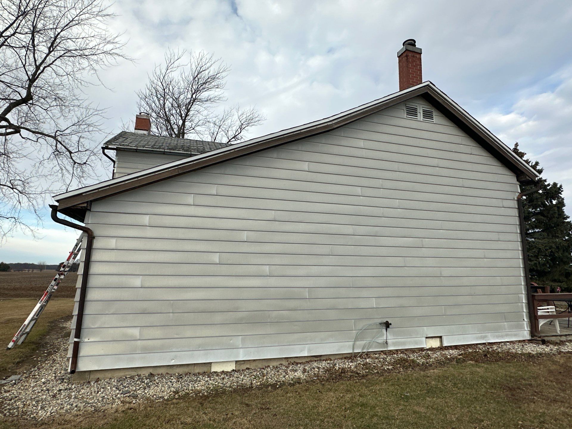 Mechanically Seamed Standing Seam Metal Roof in LaFontaine, Indiana Farmhouse Renovation by 4Ever Metal Roofing